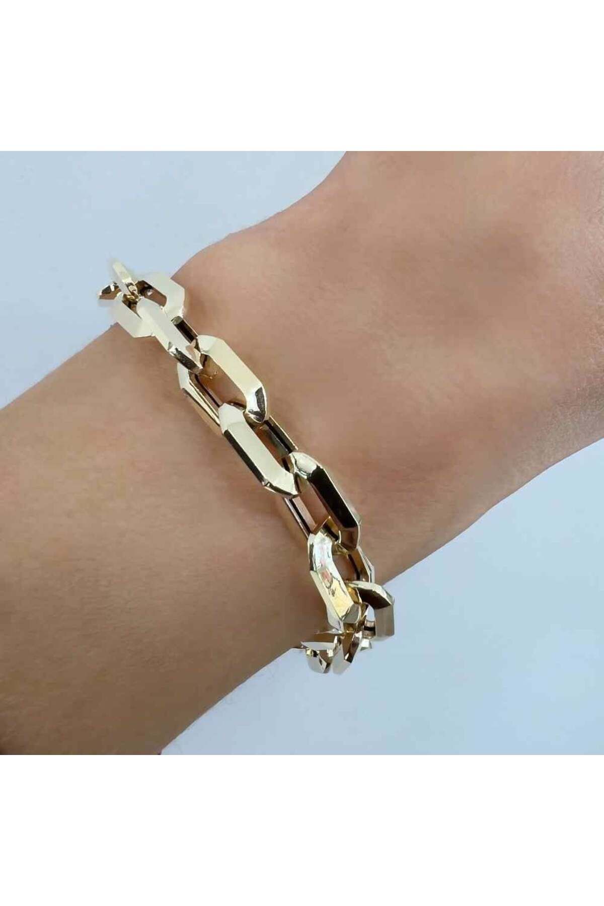 byBurak GOLD İtalyan Ataç Zincir Bileklik – BLK0937