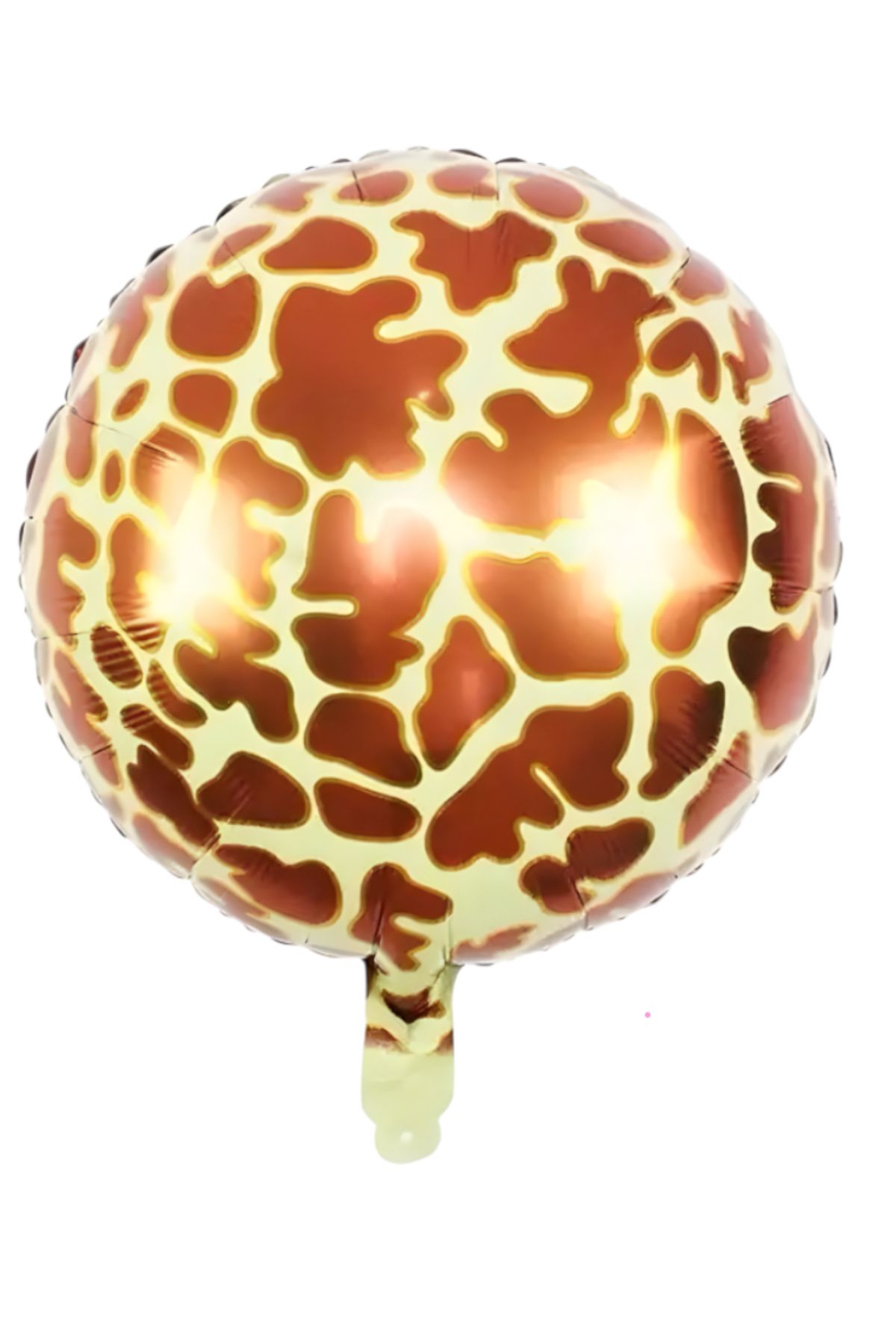 Çemrek Süs Parti Zürafa Desenli Folyo Balon Yuvarlak 18 inç 45 cm 2 adet