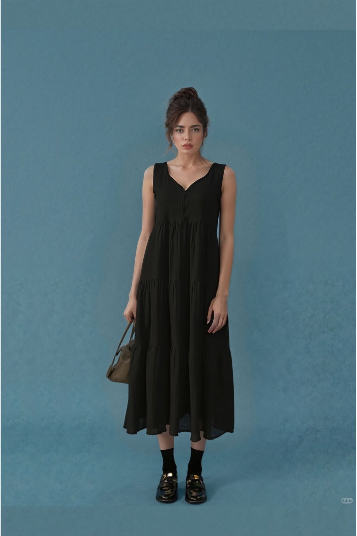 MODA Müslin Volanlı Elbise