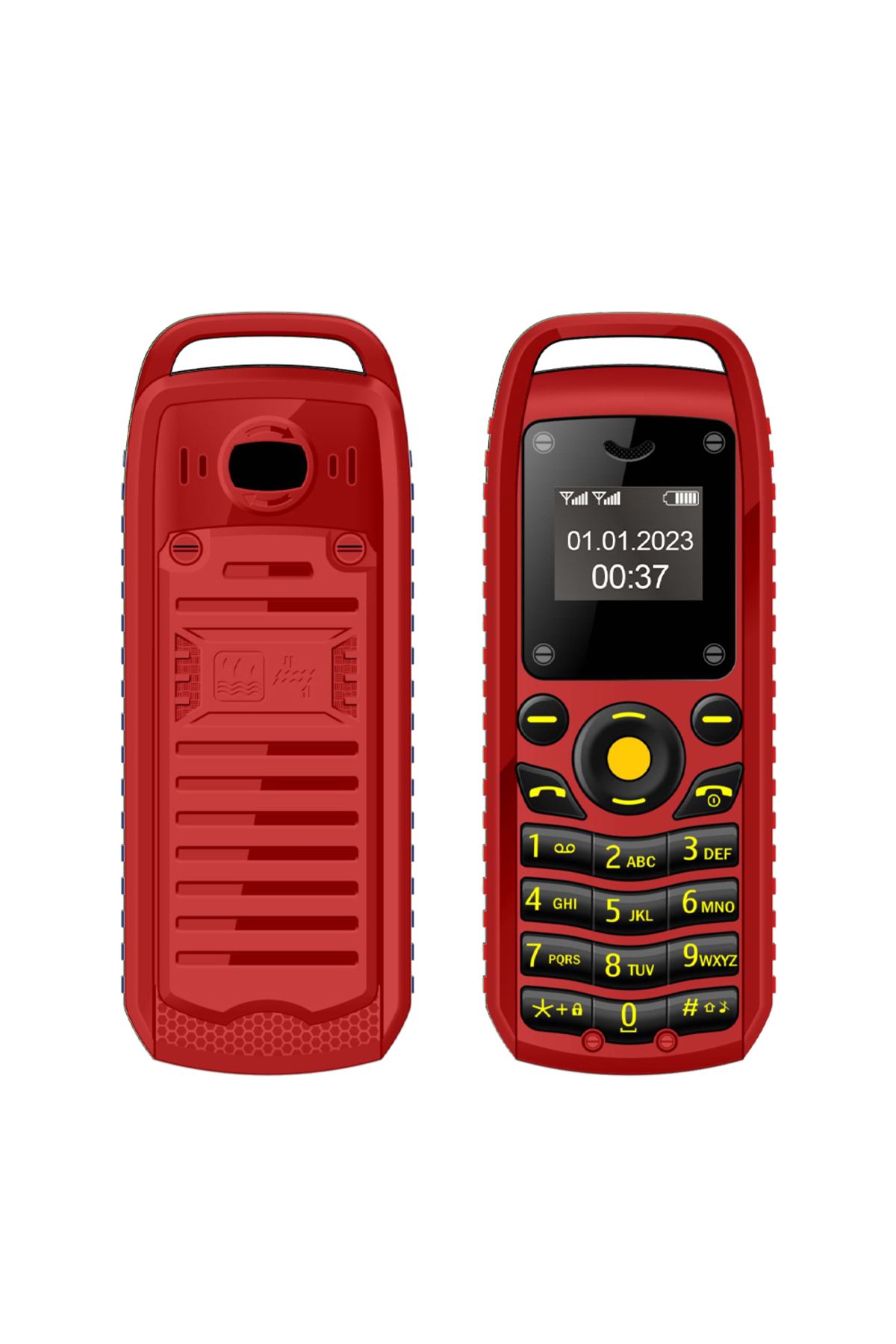 Choice-Red SERVO B25 Button Mini Mobile Phone 2 SIM Standby Bluetooth Dialing Surround Wear Blacklist Small 1