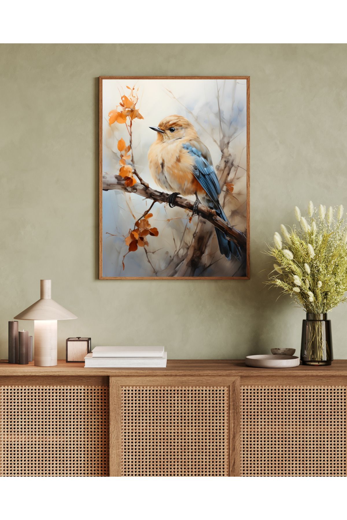 woodhomeworks tek parça salon ofis dekor tablo