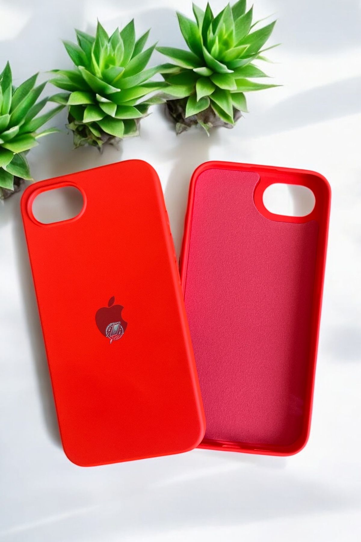 ProNorth Apple Iphone 16e Kılıf Logolu Lansman Soft Yumuşak Içi Kadife Silikon Kapak
