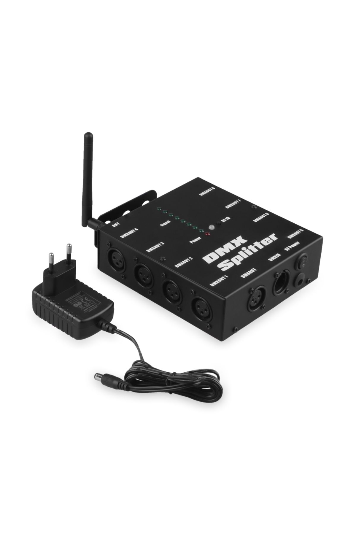 Choice-Eu plug ALIEN 8 Way Wireless DMX 512 3-Pin Isolated Splitter Amplifier with Wireless DMX Transceiver 5