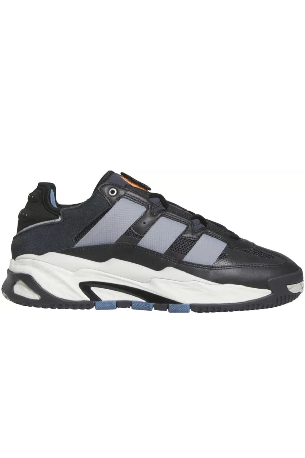 adidas Niteball Leather Unisex Shoes Black Hakiki Deri Unisex Günlük Spor Ayakkabısı Siyah