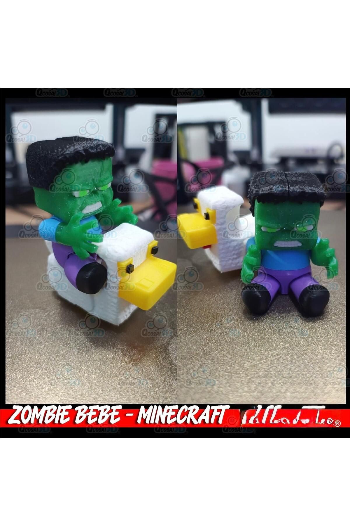 Goplast Premium MINE MOVIE CRAFT - BABY ZOMBIE AND DUCK ( XL BOY OYUNCAK )