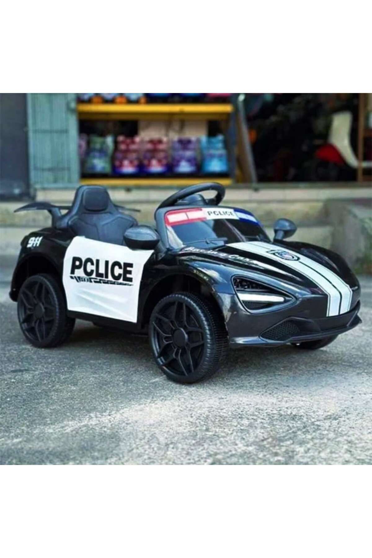Optim Solution-Mașină de poliție electrică de jucărie pentru copii (2-5 ani), OPTIM SOLUTION, telecomandă, frânare automată, Rec 3