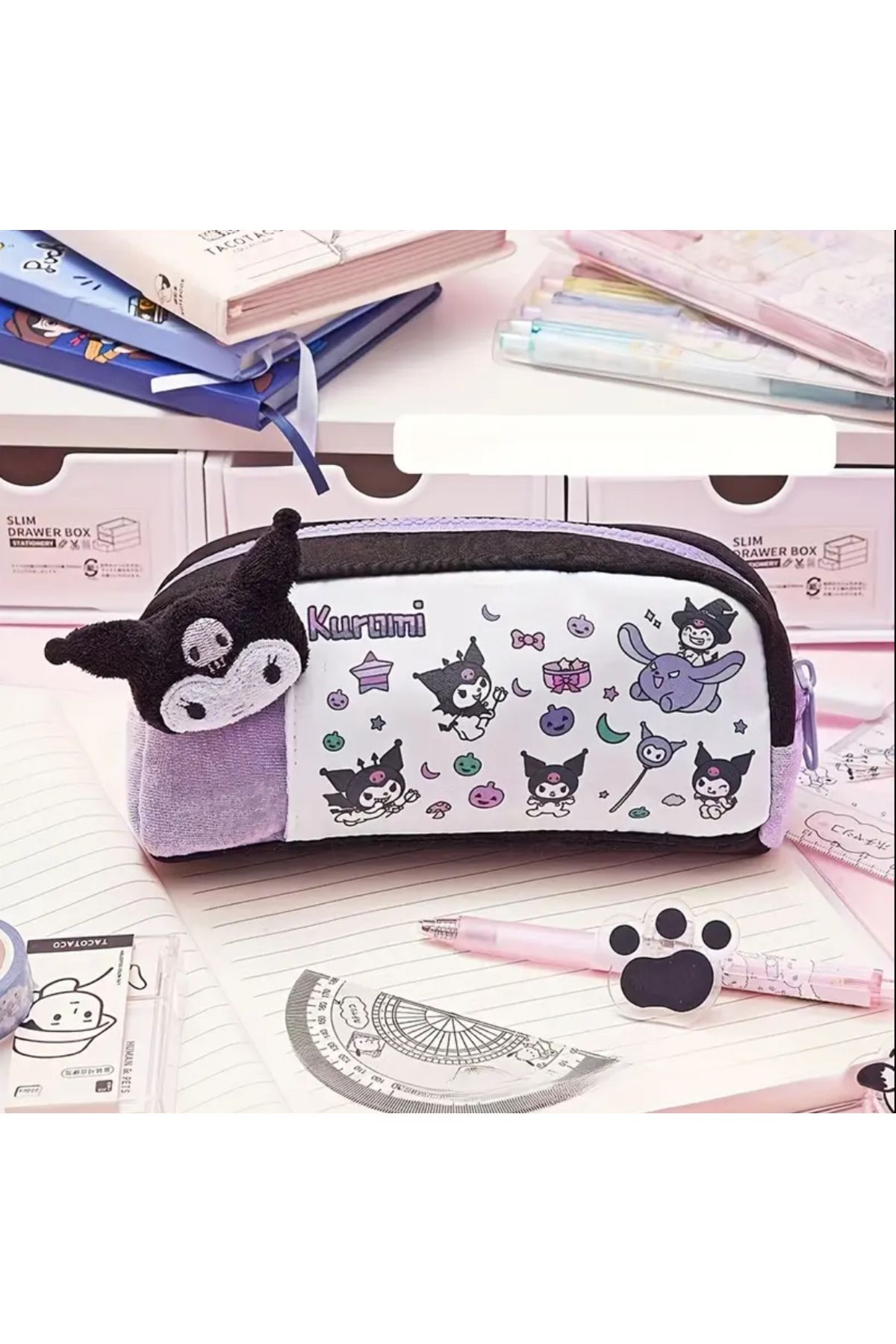 So Iconic Sanrio Kuromi karakterli Kalem Kutusu