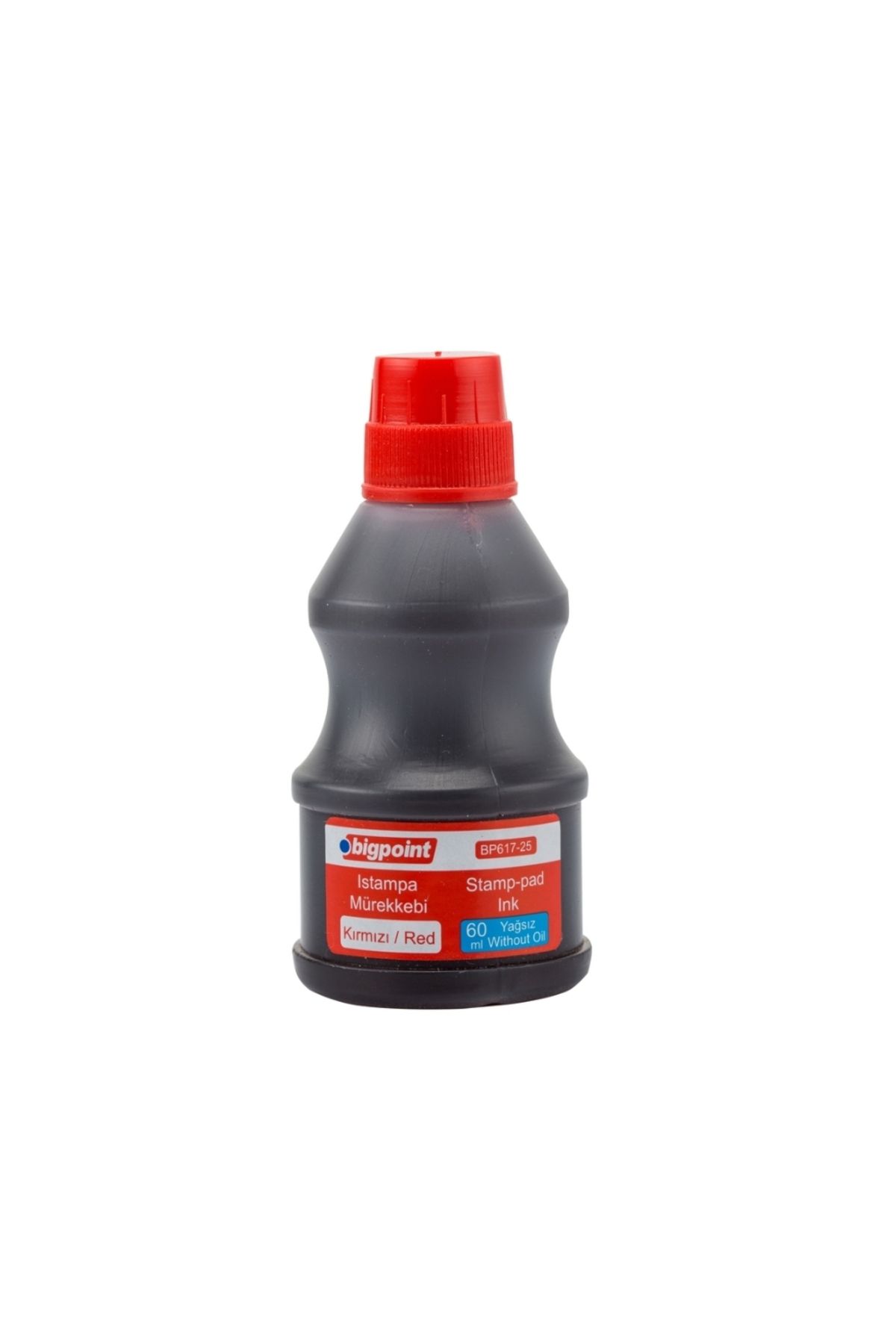 Bigpoint Istampa Mürekkebi, Kaşe ve Istampa , Kalıcı Mürekkep, Kırmızı, 60 ml
