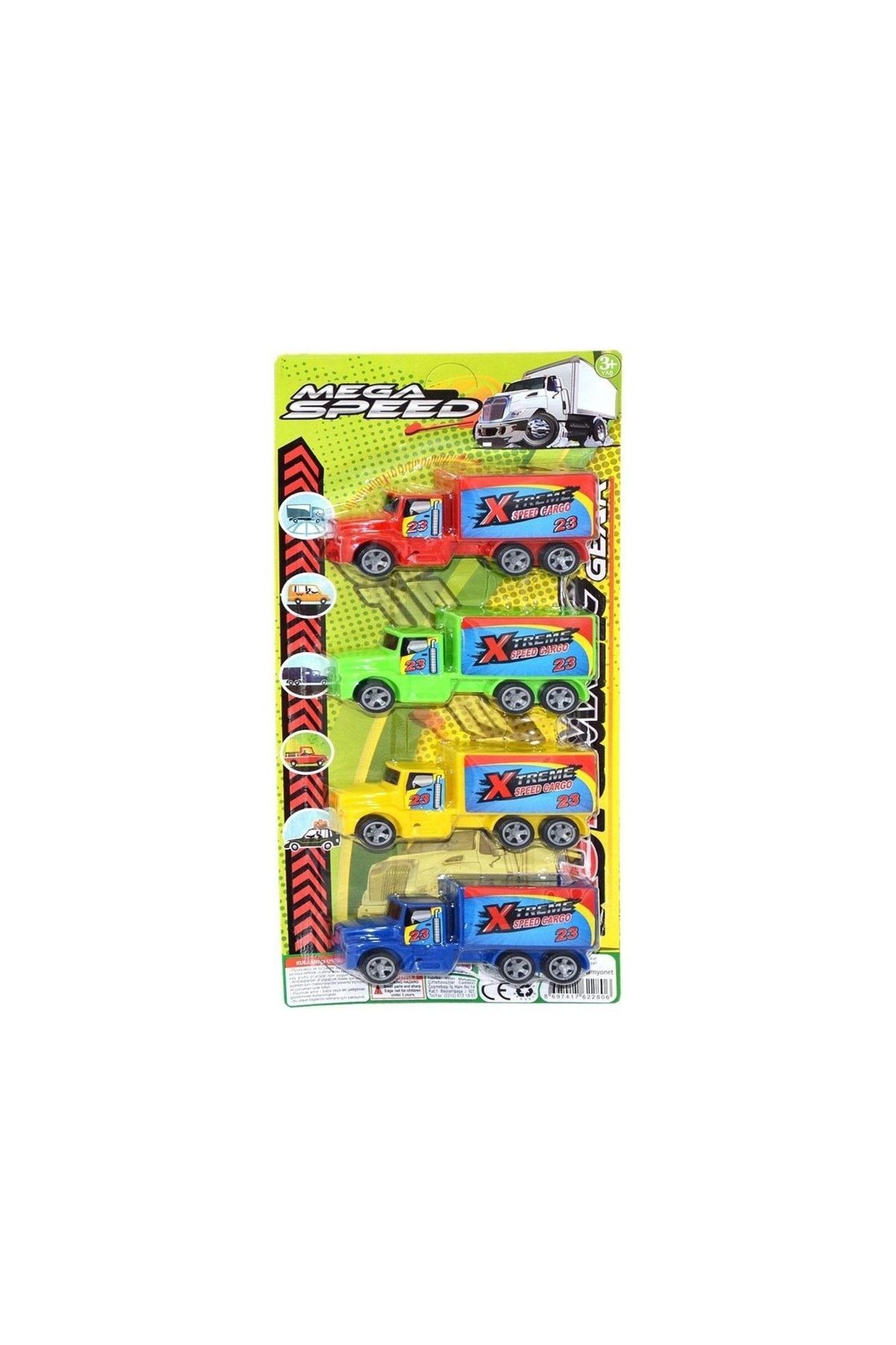 toysclub 4'LÜ KAMYONET SETİ