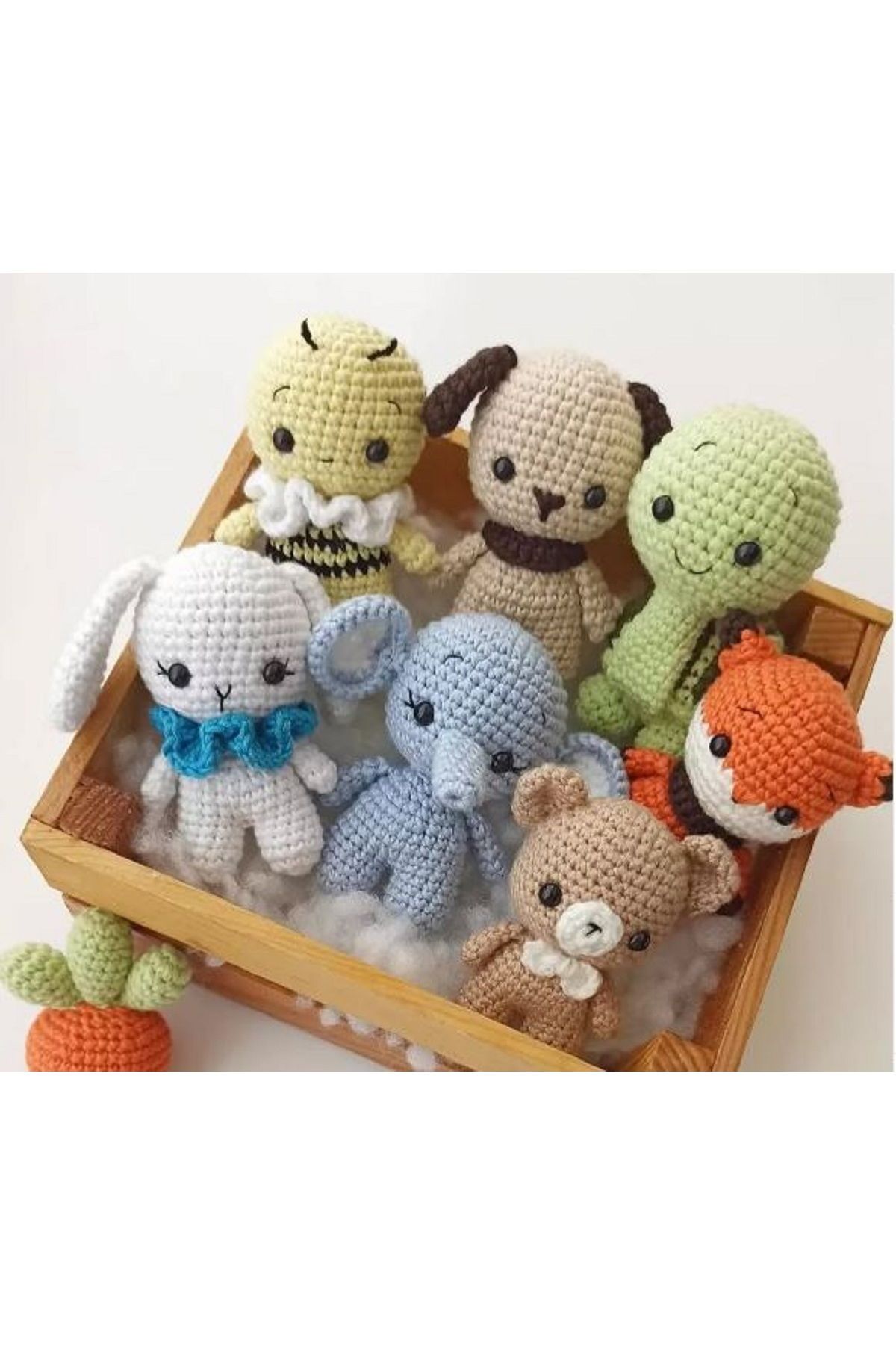 designbyoykum 7'Lİ MİNİK AMİGURUMİ OYUNCAK SETİ