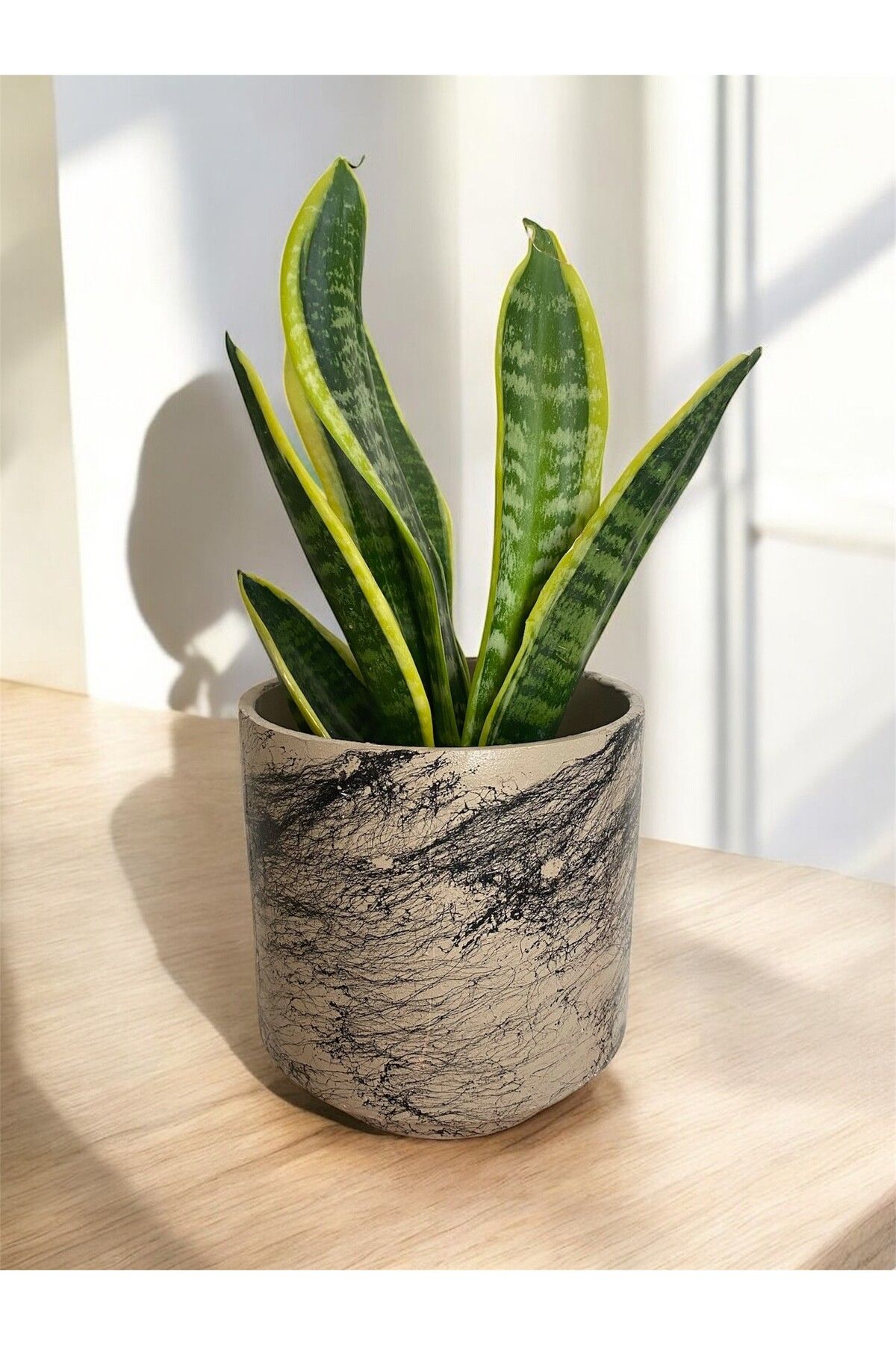 LİLYA Yuvalak Toprak Saksı, Boy 16 cm Çap 14 cm