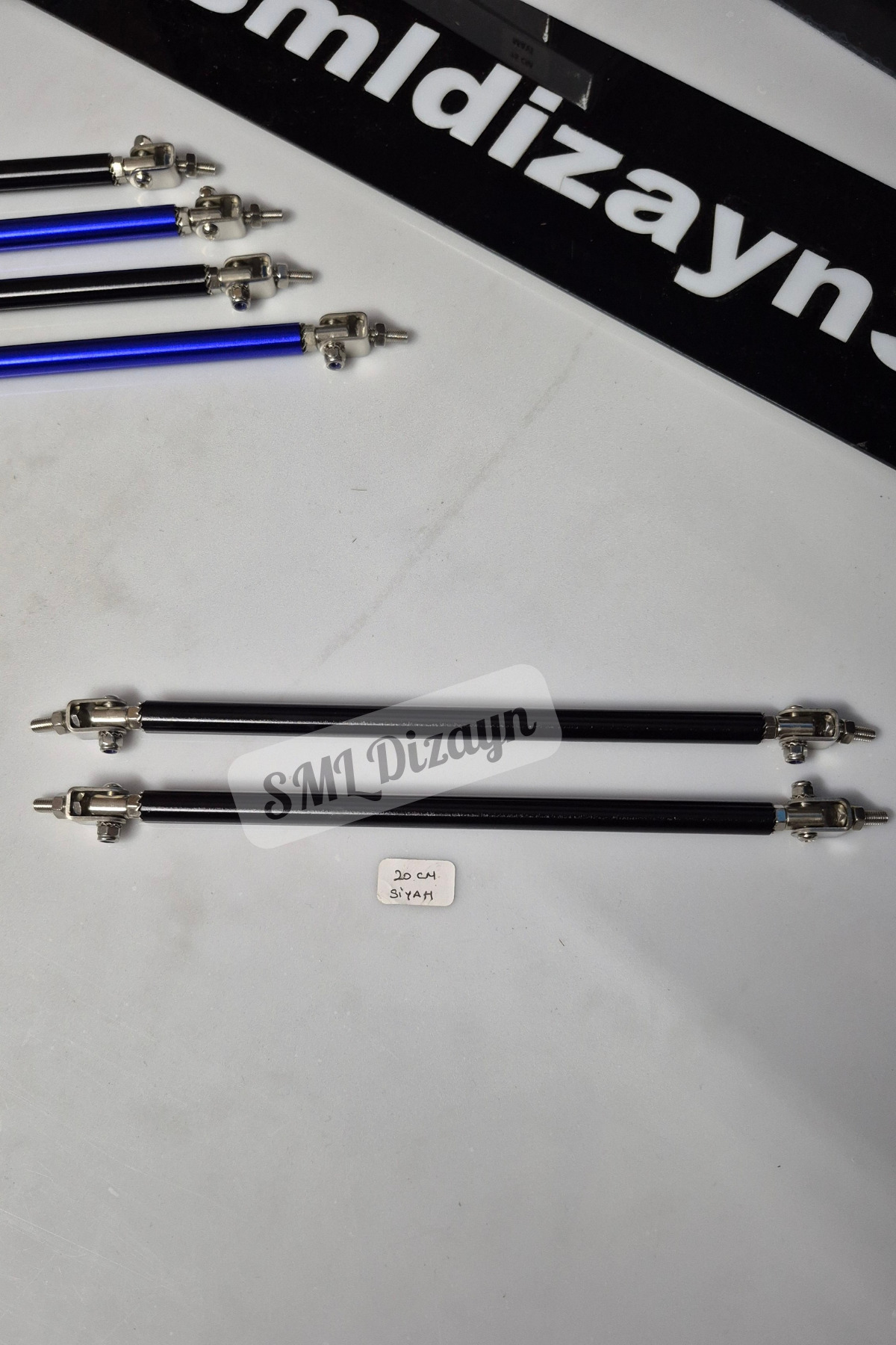 SML Dizayn 20 cm Siyah Ön Lip Tutucu Ön ek Tutucu Amortisör