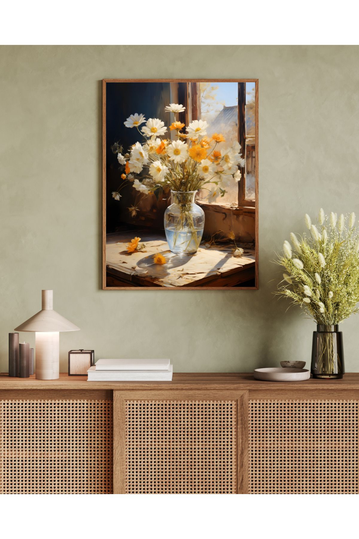woodhomeworks tek parça salon ofis dekor tablo