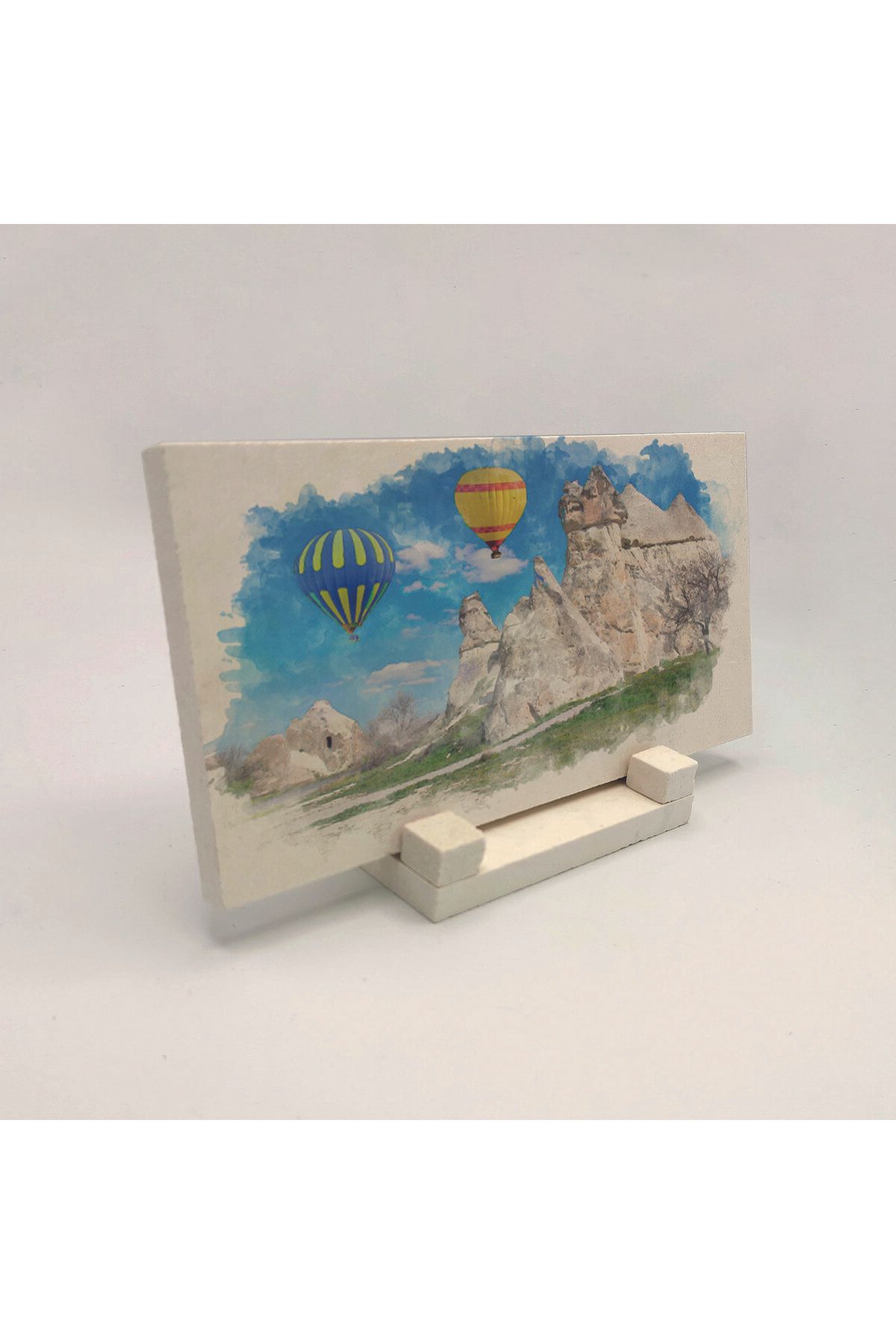 Souvenest Kapadokya Baskılı Doğaltaş Masaüstlük 10x20 DRT-49