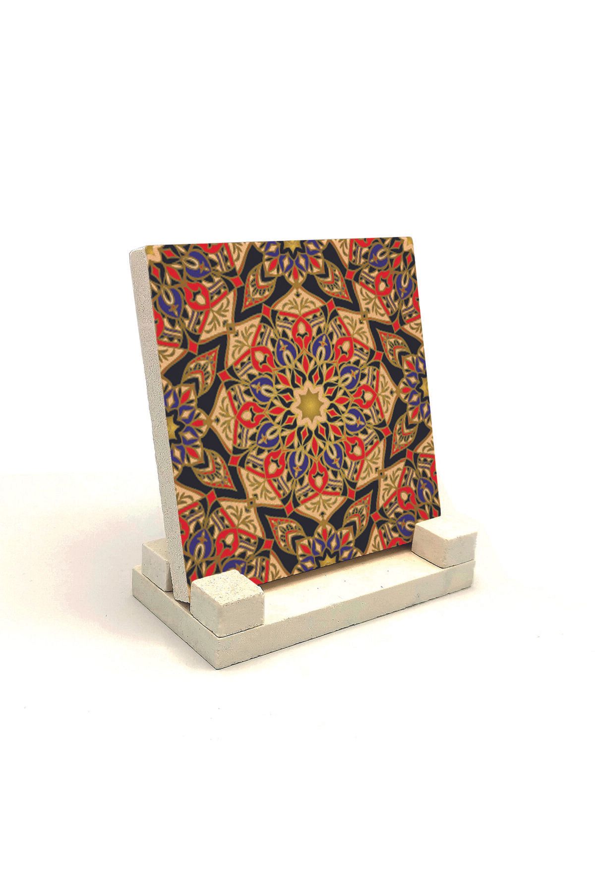 Souvenest Iran Deseni Baskılı Doğaltaş Masaüstlük 10x10 KD-25