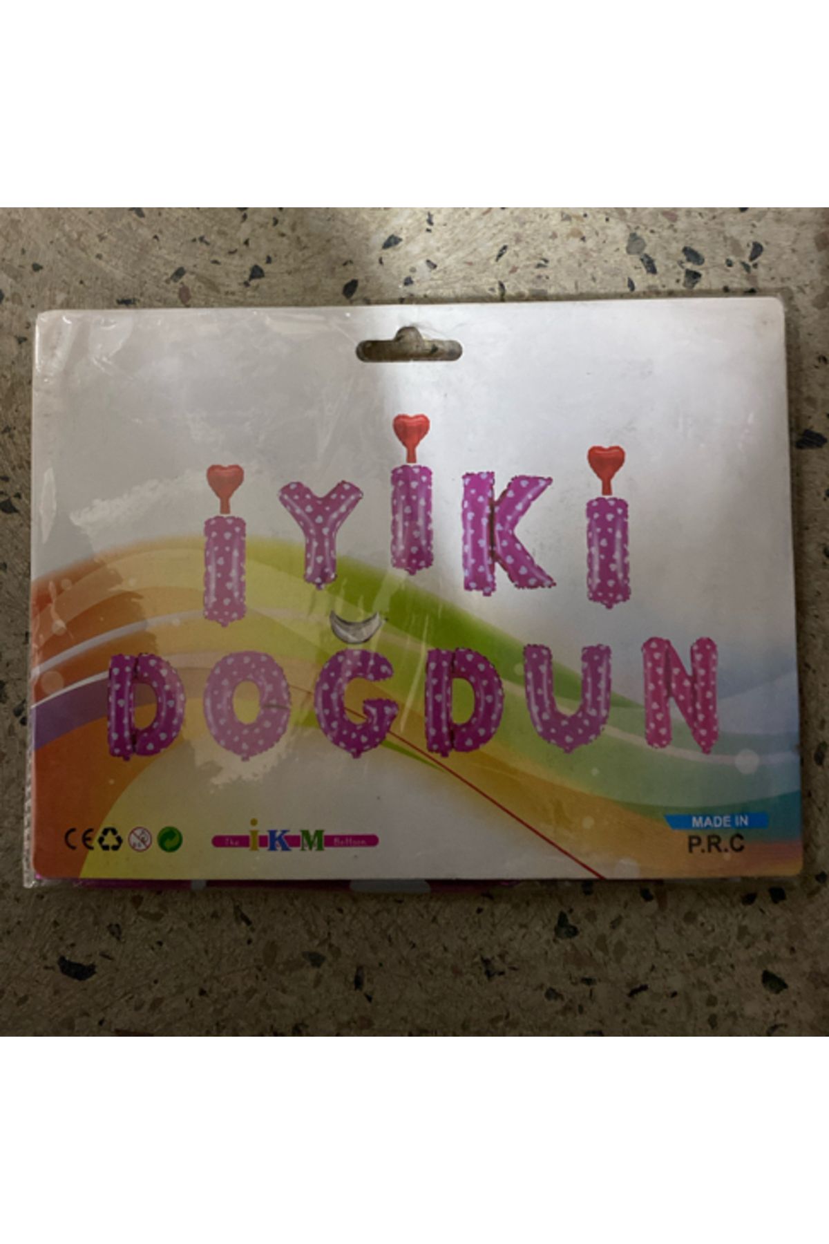 Ta-Fu Global İKM İYİKİ DOĞDUN YAZI HELYUM BALON