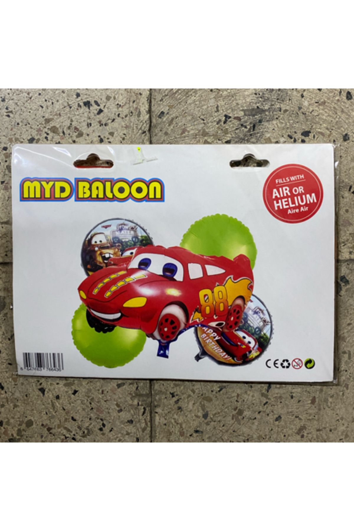 Ta-Fu Global MYD ŞİŞEK MCQUEEN HELYUM BALON
