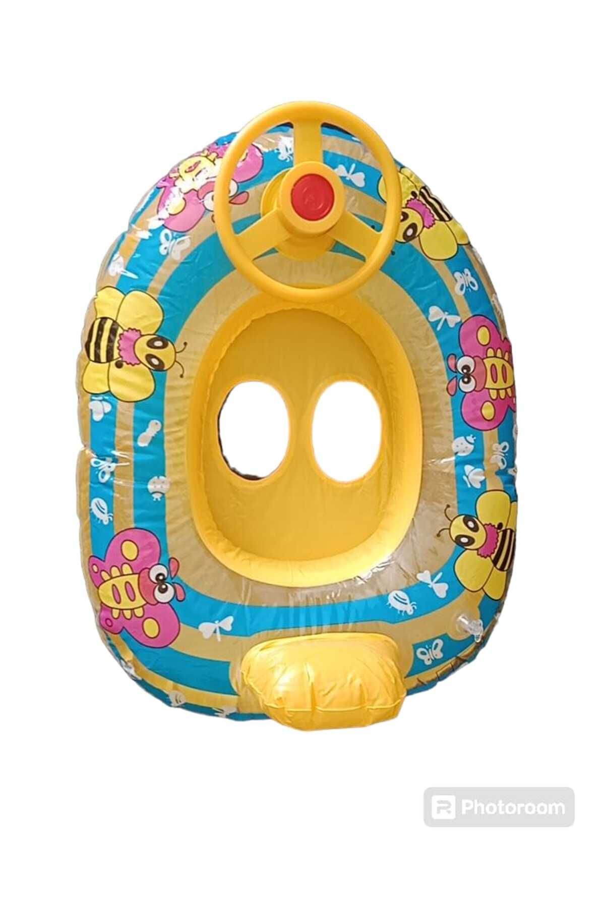 Şems Pazarlama Baby Boat Şişme Çocuk Can Simidi.70x55 Cm