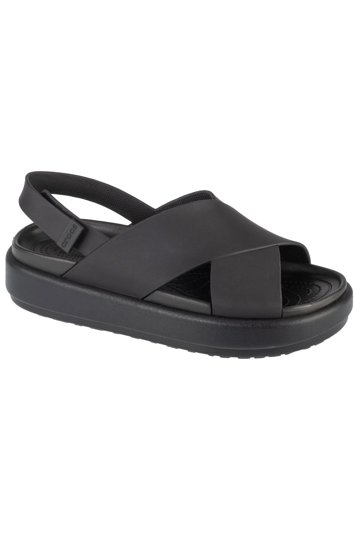Crocs Brooklyn Luxe Cross Strap Kadın Siyah Terlik - 209407