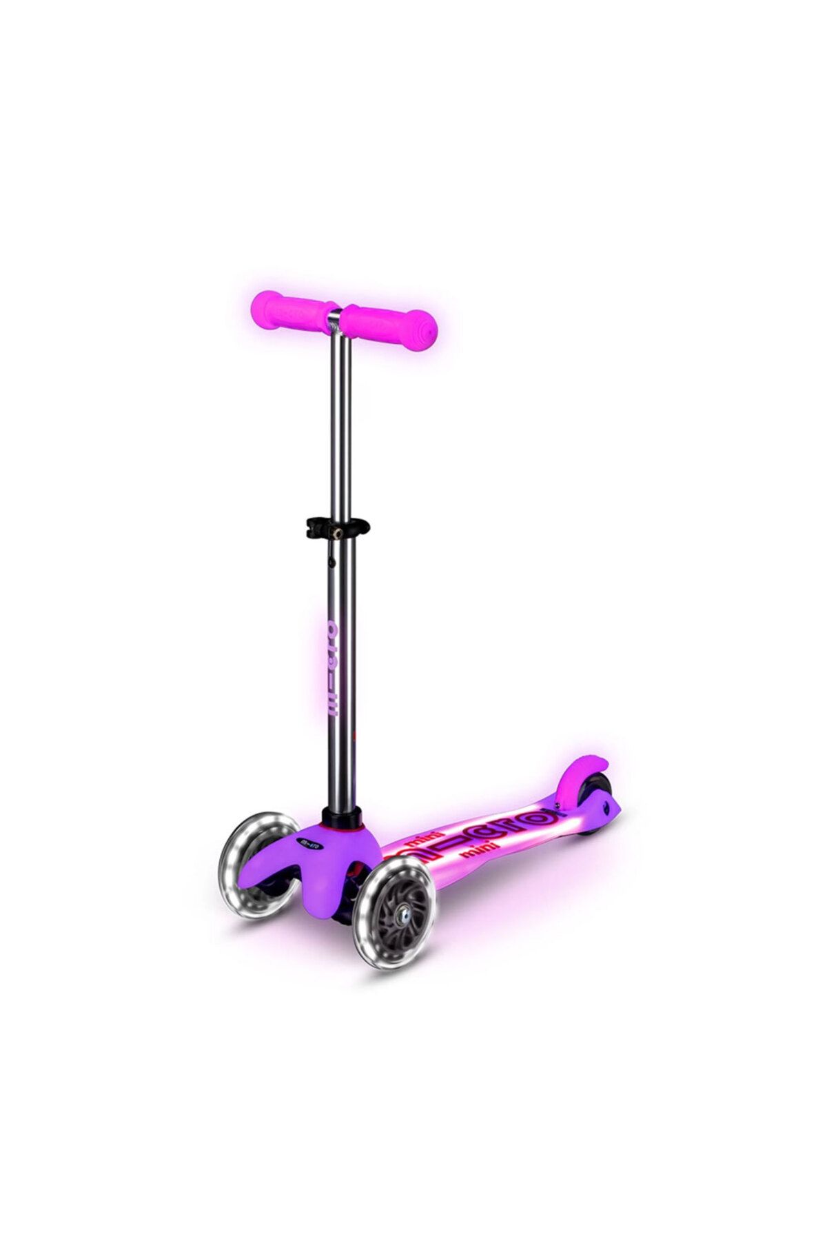 Micro Scooter Mini Micro Scooter Deluxe Glow LED Plus Frosty Pink MMD213