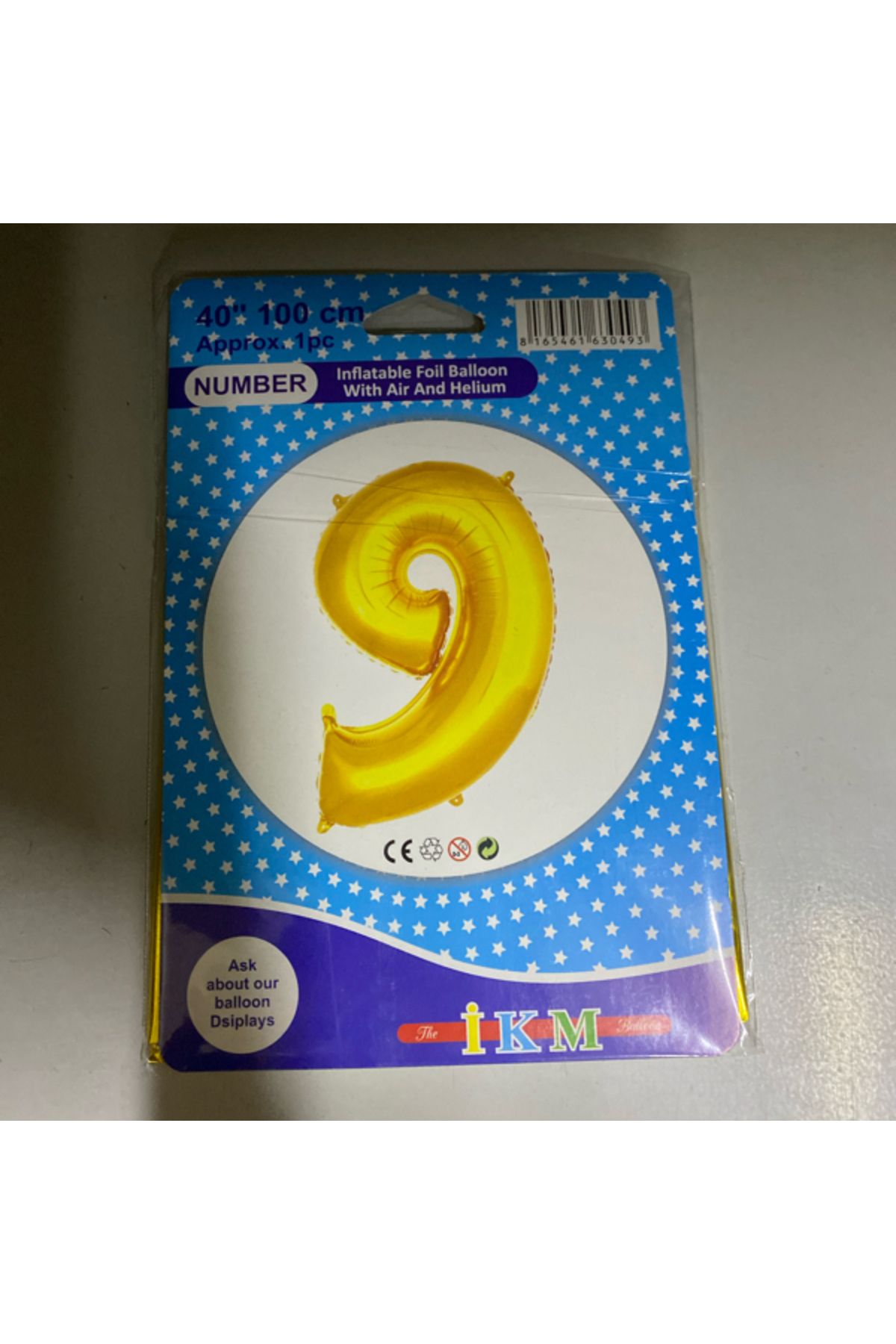 Ta-Fu Global 9 - GOLD HELYUM BALON