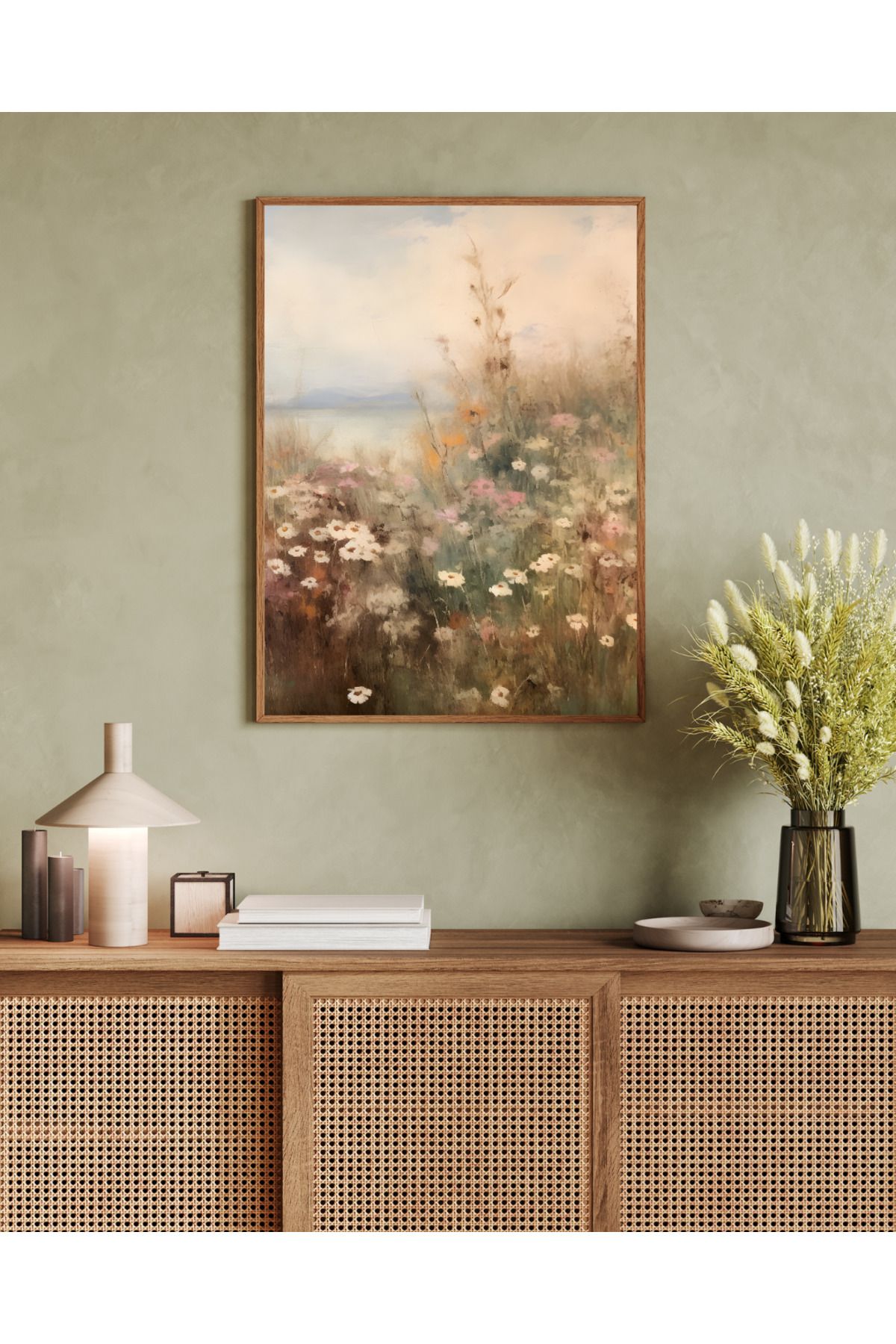 woodhomeworks tek parça salon ofis dekor tablo