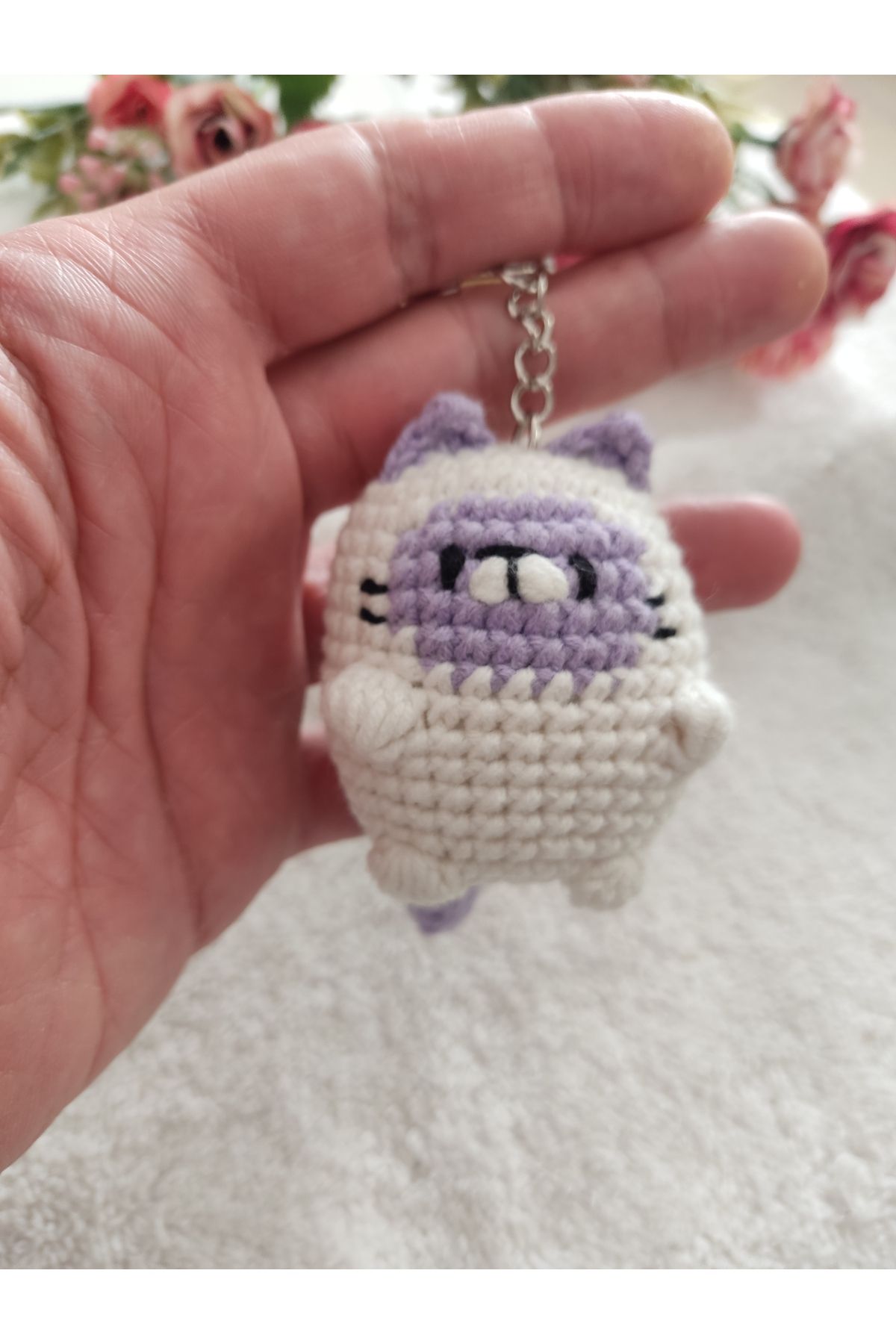 Engin TT El Yapımı Amigurumi Kedi Hediyelik 6 cm-1 adet (3 Renk Seçeneği)