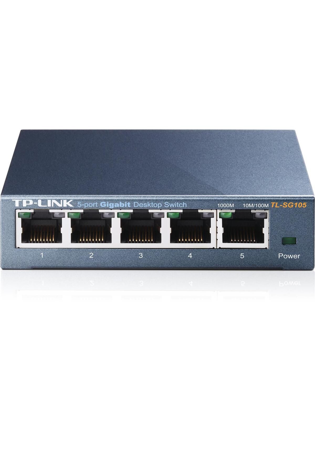Vobotek Teknoloji -Link TL-SG105 5 Port 10-100-1000 Mbps Switch Çelik Kasa