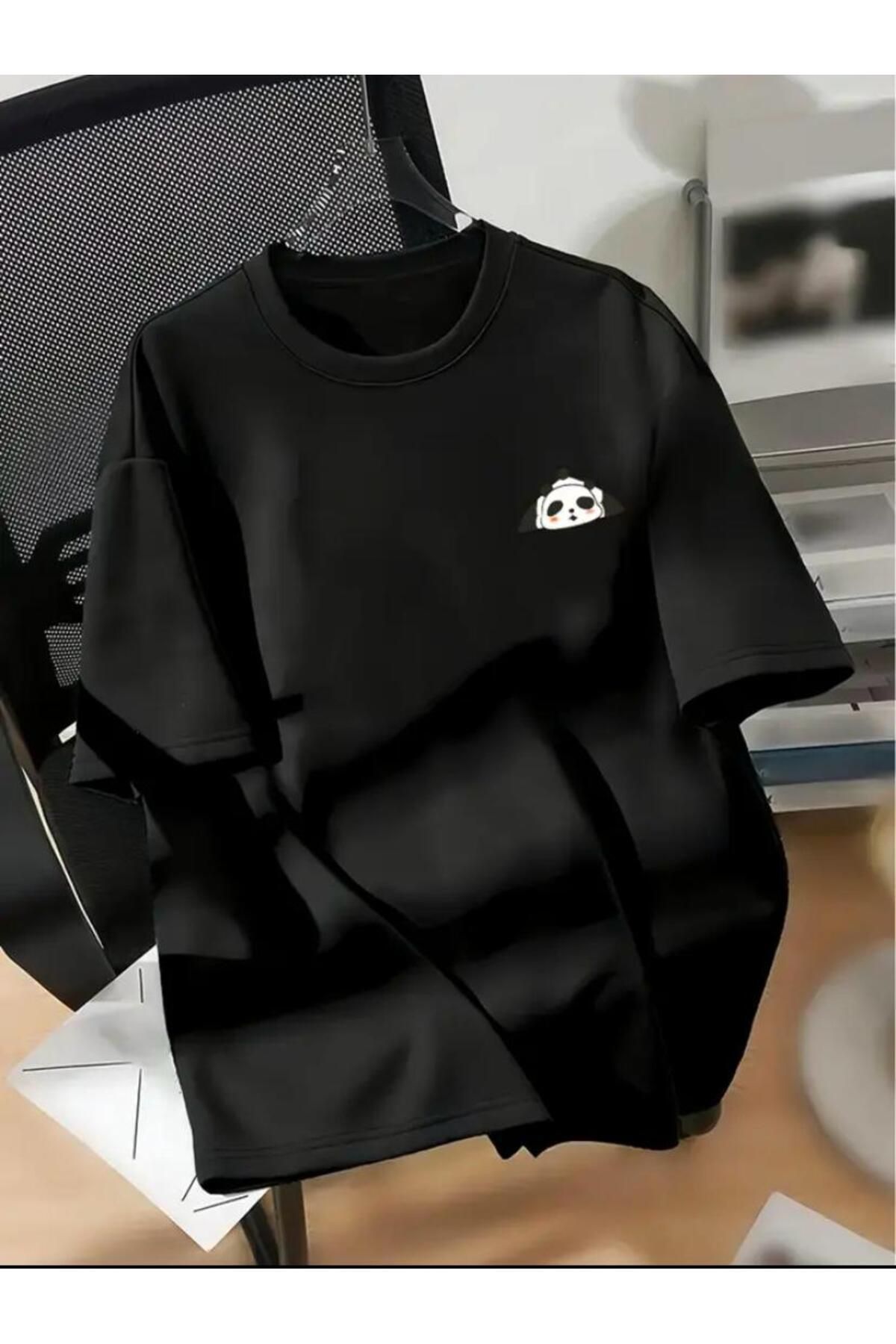 Hunors Sportswear & Company Panda Baskılı Basic T-shirt