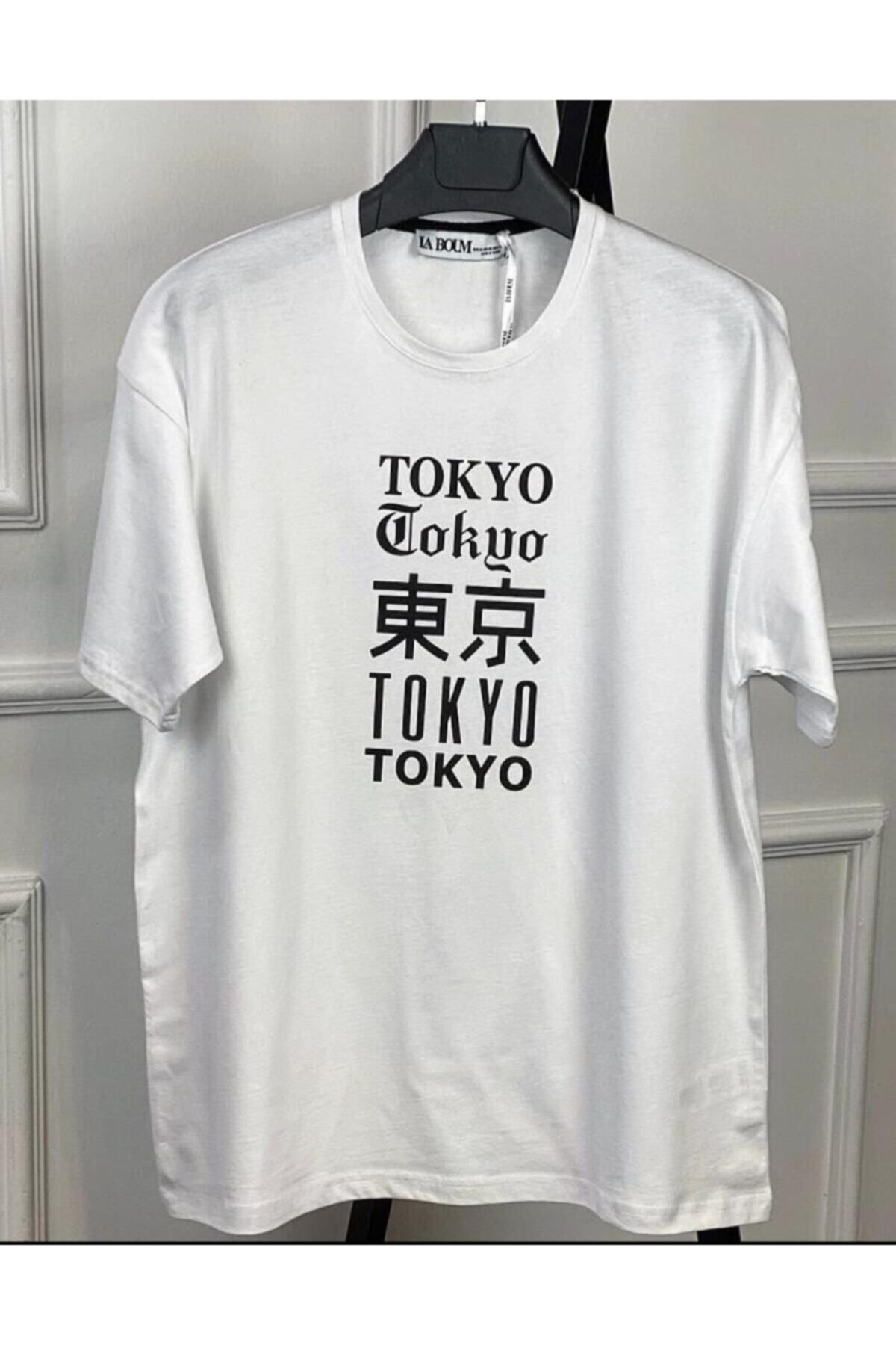 Hunors Sportswear & Company Unisex Beyaz Tokyo Oversize Tshirt