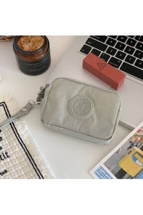 rinkadoll Açık Gri Renk Çok Amaçlı 3 Fermuarlı Organizer para cüzdanı - Seyah...