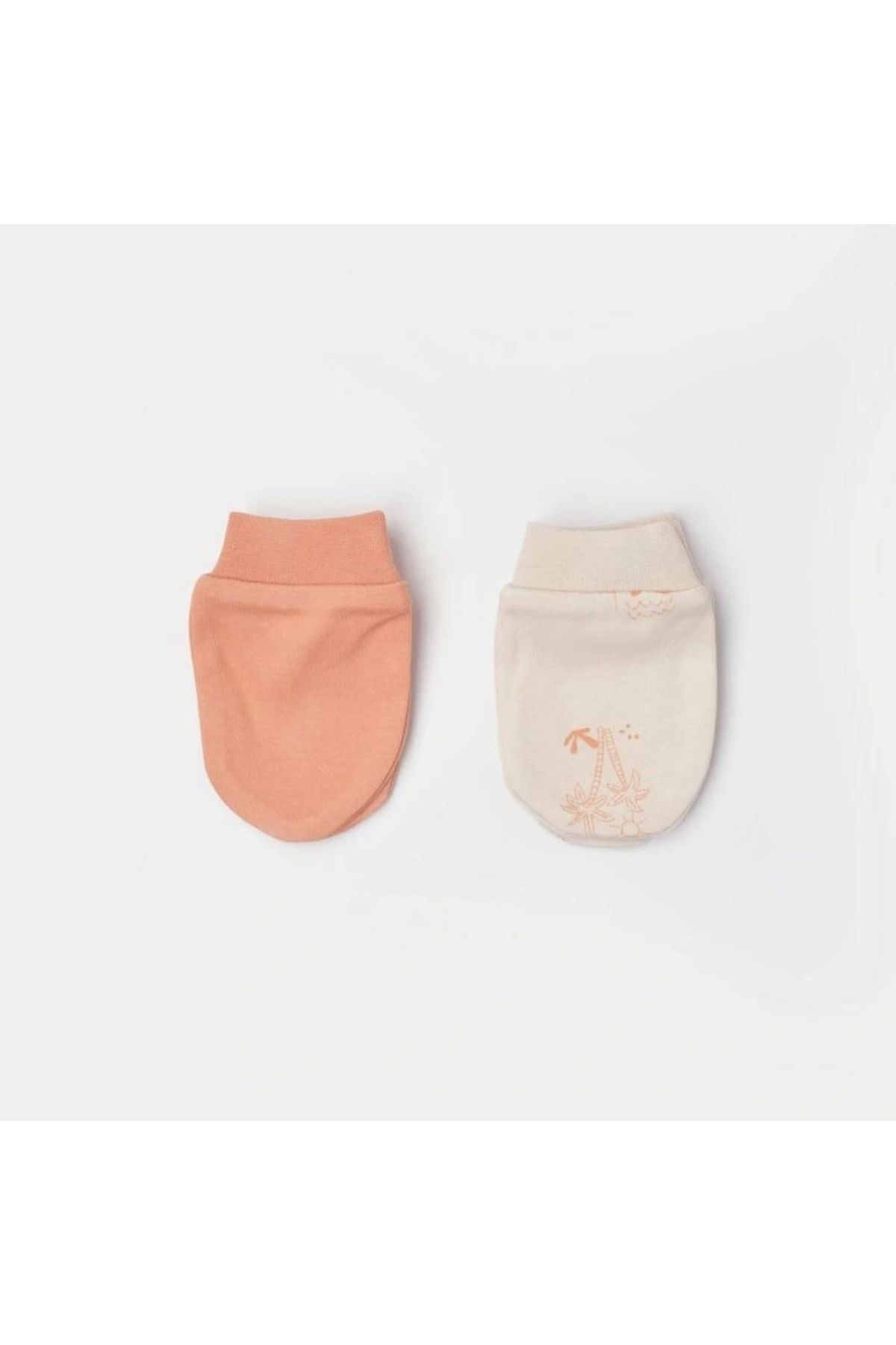 OurStyles Hello Safari 2'Li Bebek Eldiven 72224 Ekru Kiremit