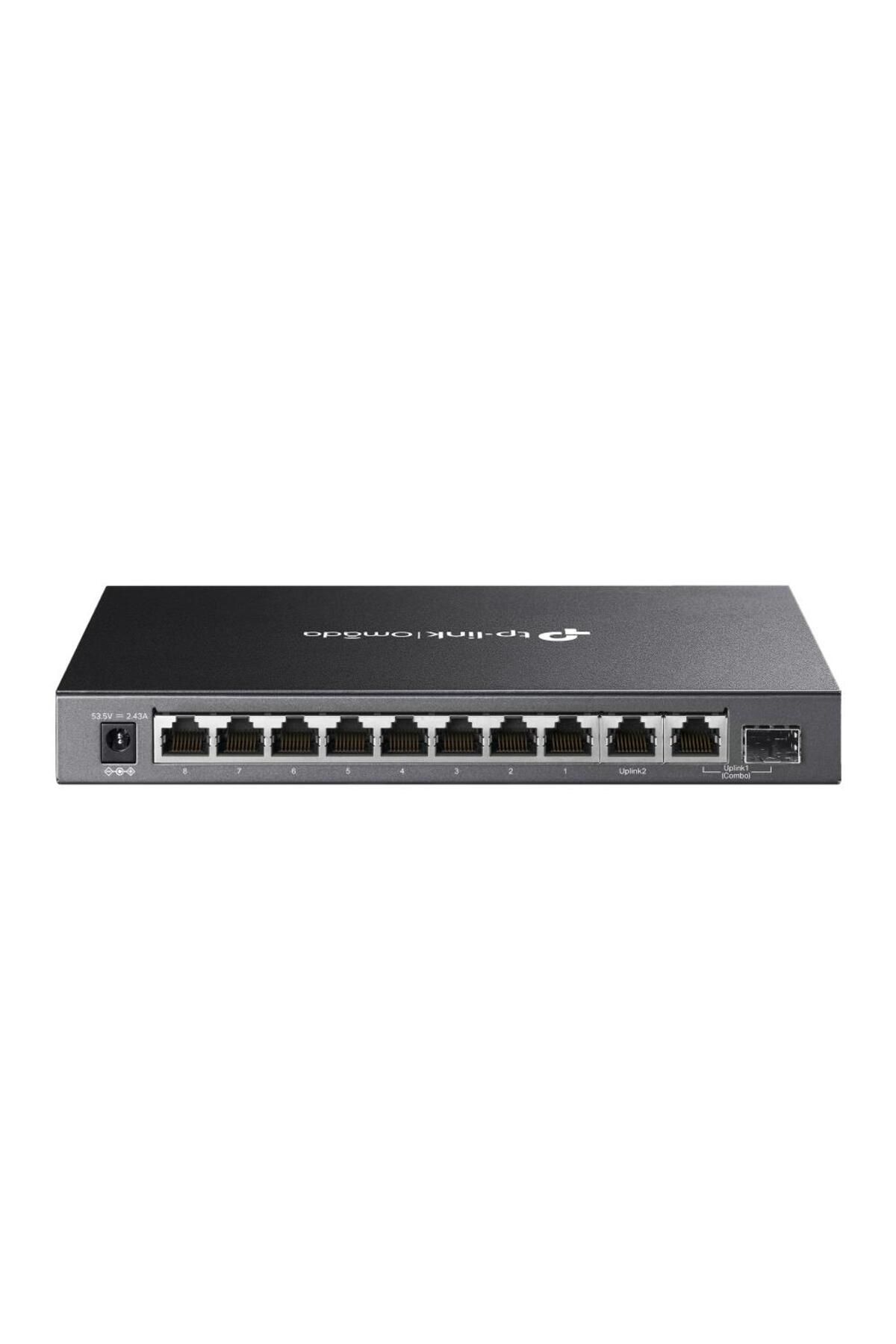 Vobotek Teknoloji Omada -Link DS110GMP 8 Port 10-100-1000 Poe+ Switch 1 Port SFP + 1 Port Uplink Çelik Kasa Rack