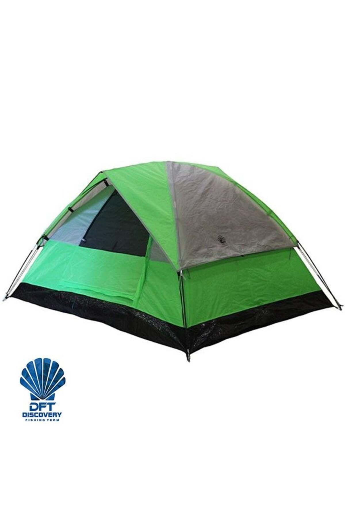 DFT S. DFT 2 Kişilik Çift Kat Yeşil Çadır 210x180x130cm