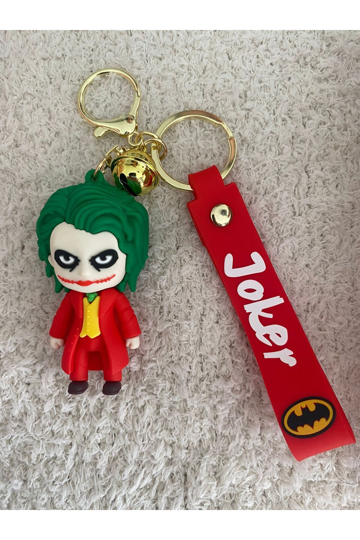 KAYLANIN DÜNYASI JOKER Anahtarlık,3D,silikon,çanta süsü,Lüx