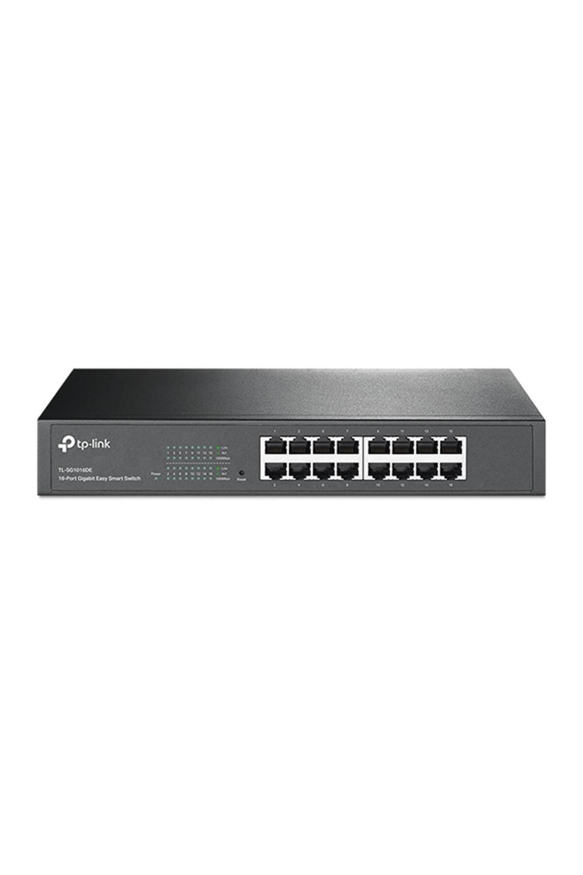 Vobotek Teknoloji -Link TL-SG1016DE 16 Port 10-100-1000 Mbps Switch Çelik Kasa Easy Smart Rount
