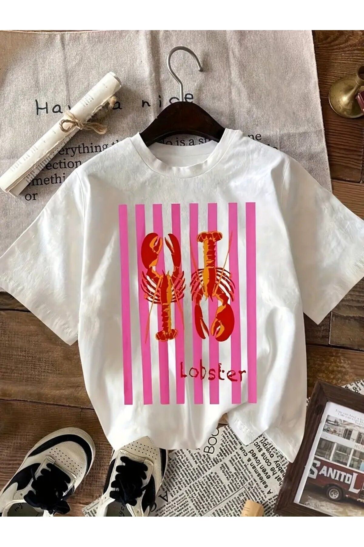Hunors Sportswear & Company Lobster Baskılı Kadın T-shirt