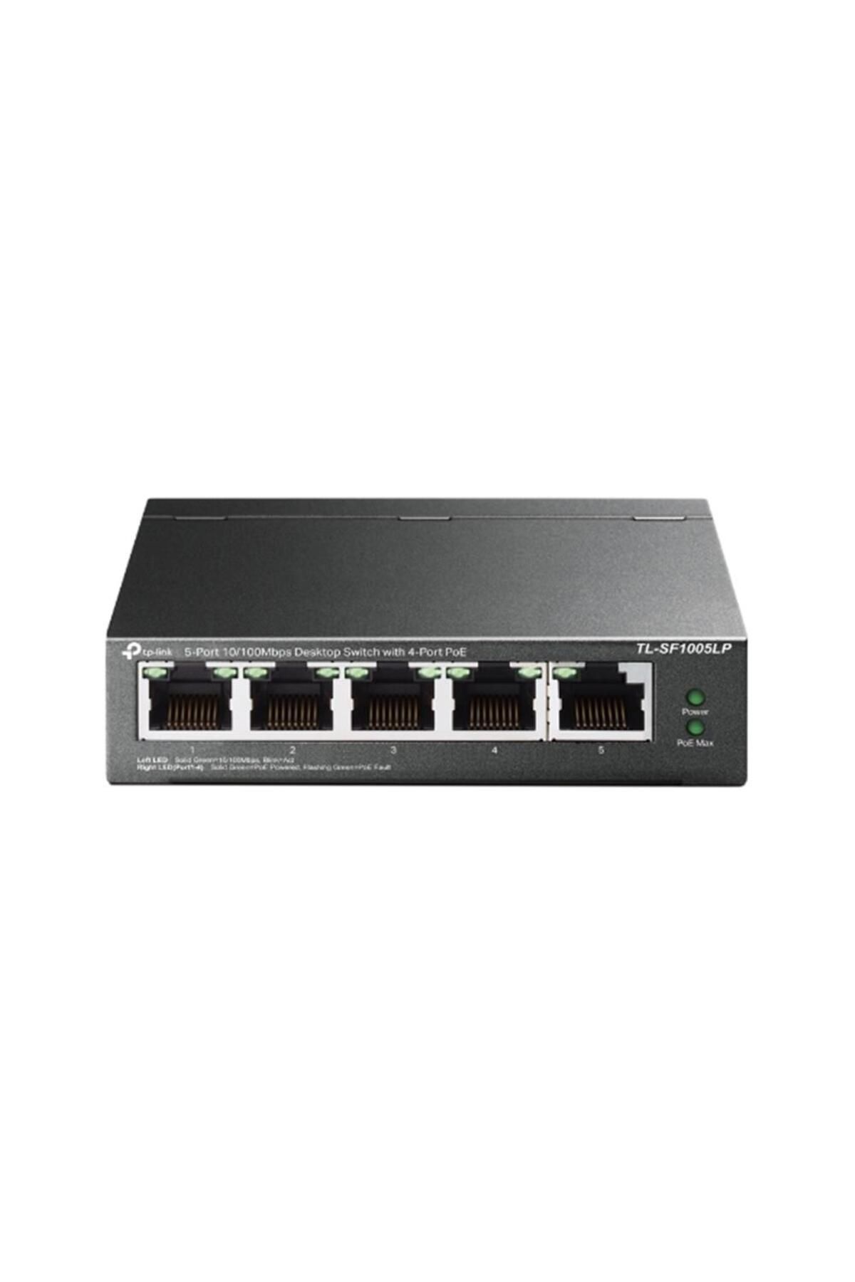 Vobotek Teknoloji -Link TL-SF1005LP 5 Port 4 Port Poe+ 10-100 Mbps 1 Port Uplink Switch Çelik Kasa