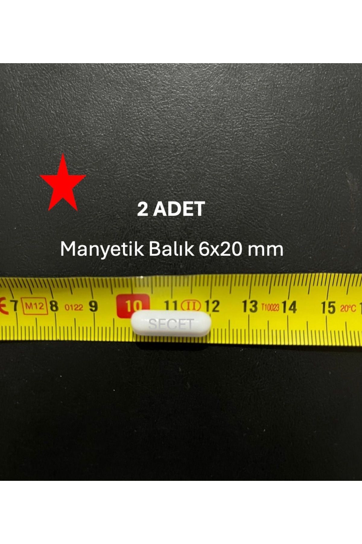 LAB Manyetik Balık 6x20 Mm - Boy:20 Mm - Çap:6 Mm ( 2 Adet/pk )