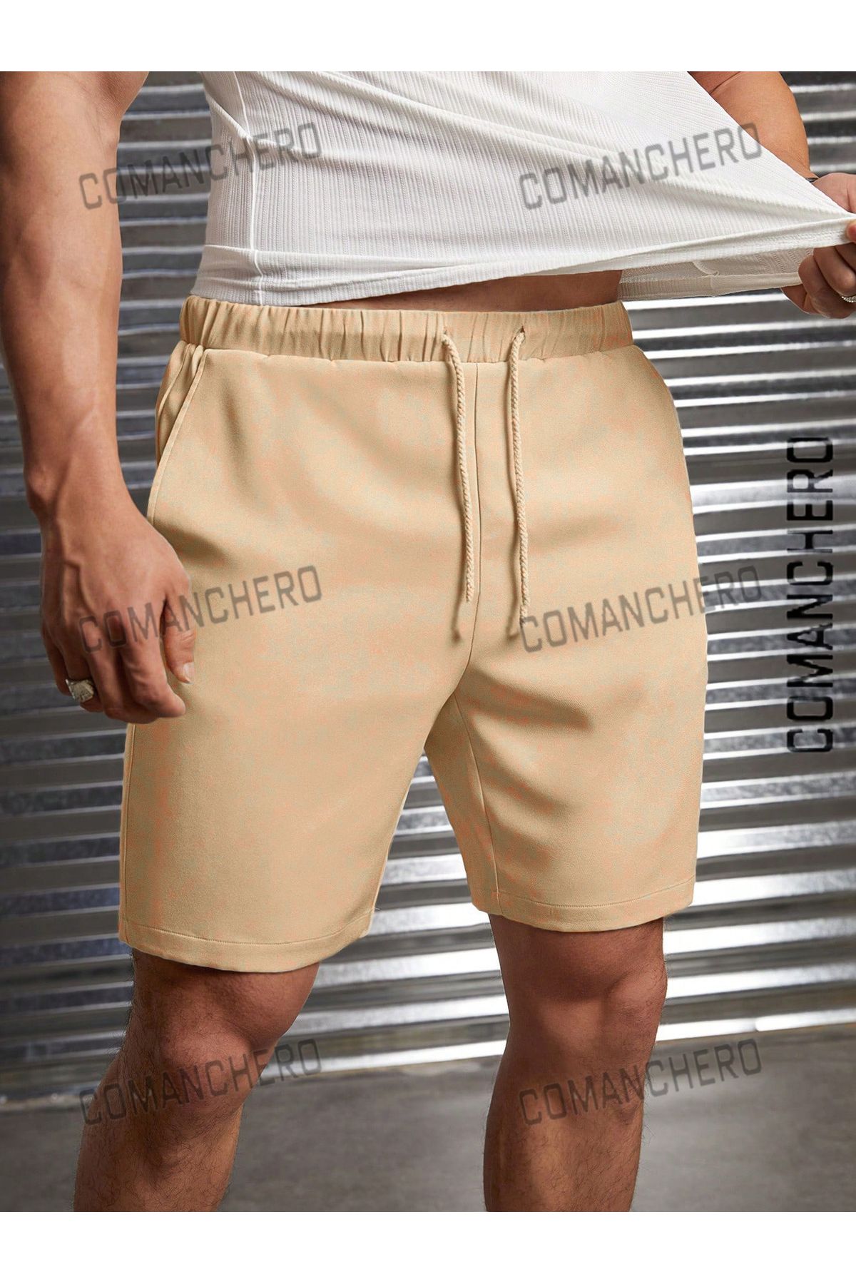 COMANCHERO Unisex Penye Kumaş Şort