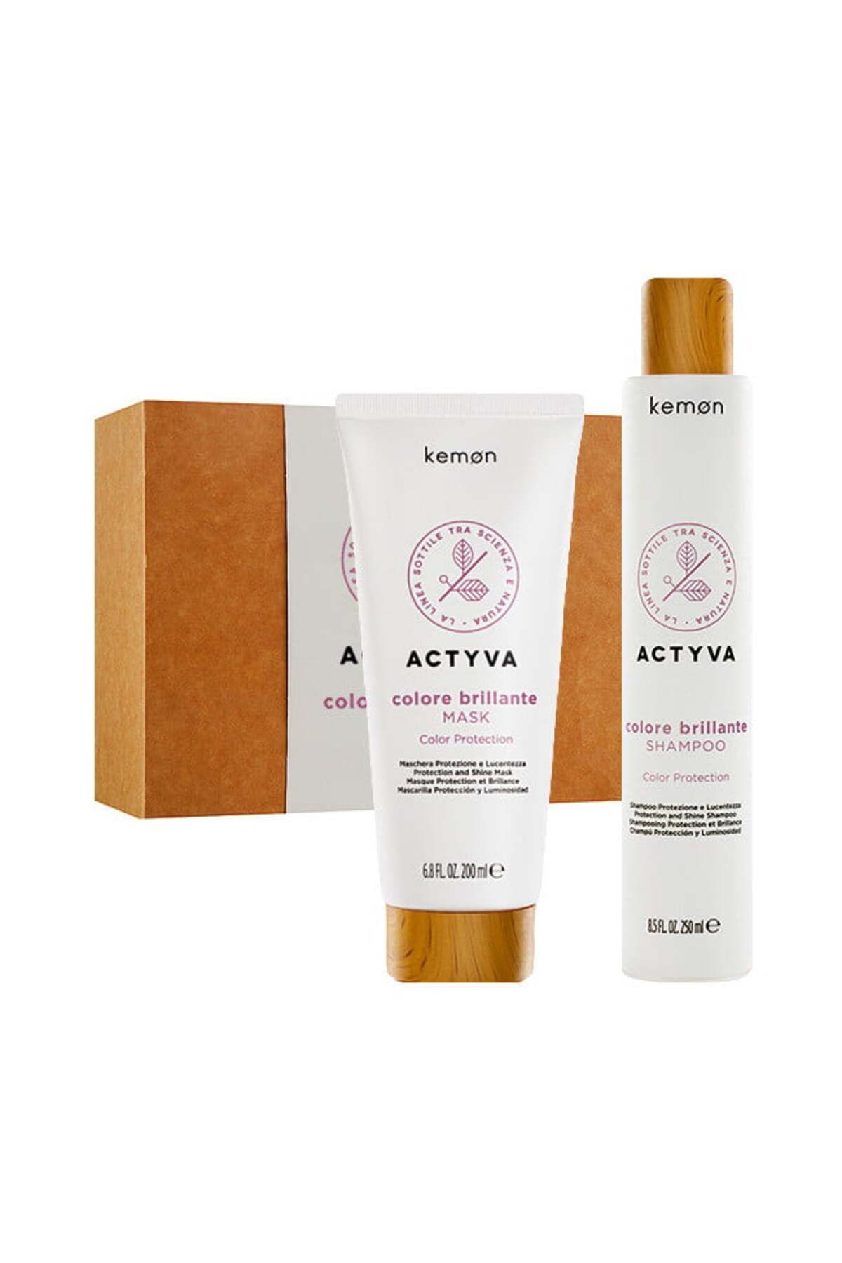 Kemon-Set Actyva Colore Brillante pentru păr vopsit, șampon 250 ml + mască 200 ml 1