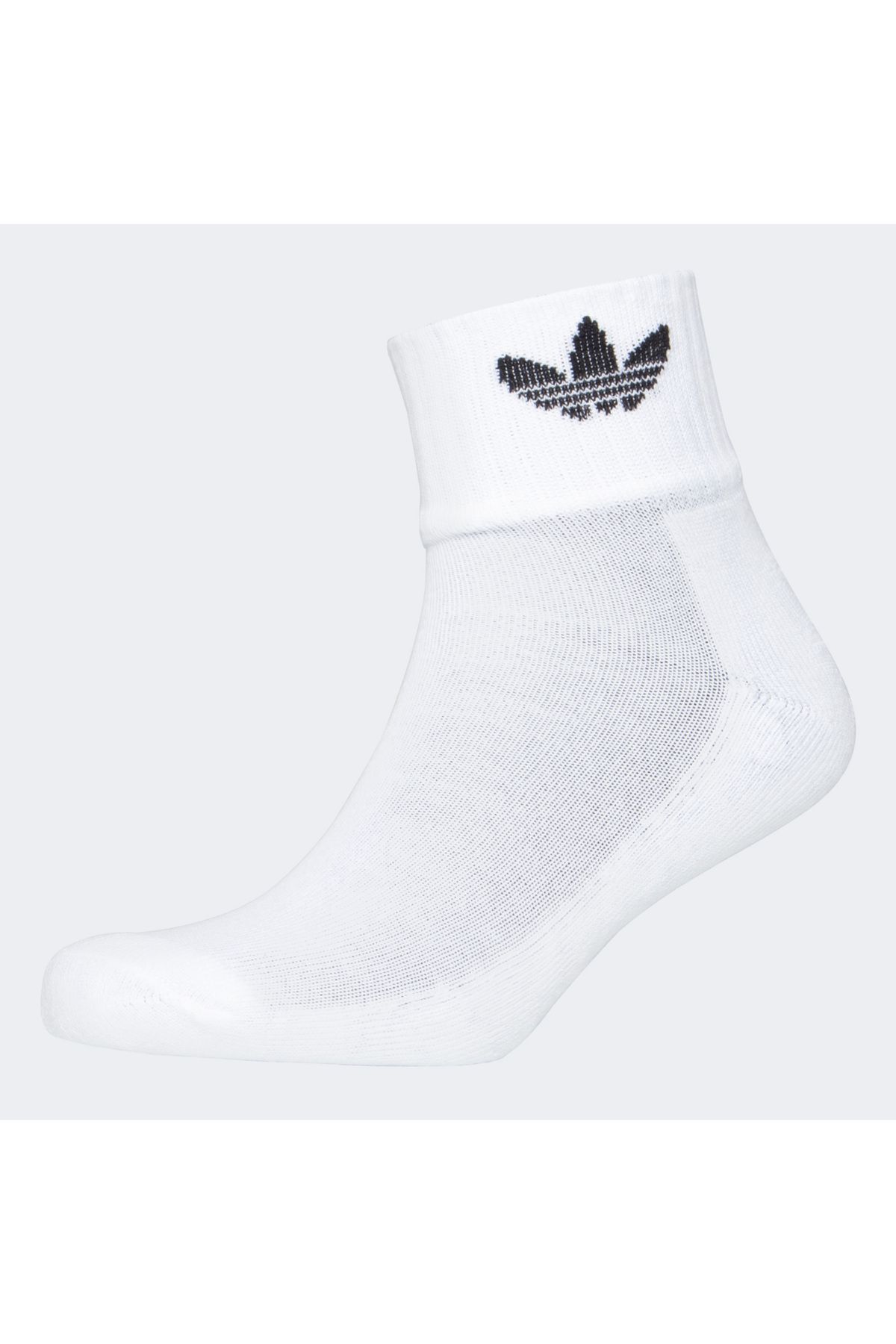 adidas-Λευκές κάλτσες Unisex 3 τεμαχίων μεσαίας αστραγάλου 2