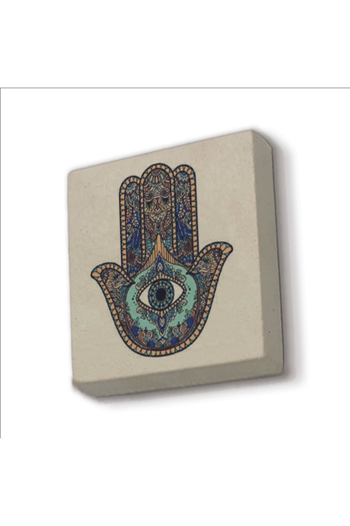 Souvenest Fatıma’nın Eli Baskılı Doğaltaş Magnet 5x5 Kd-1