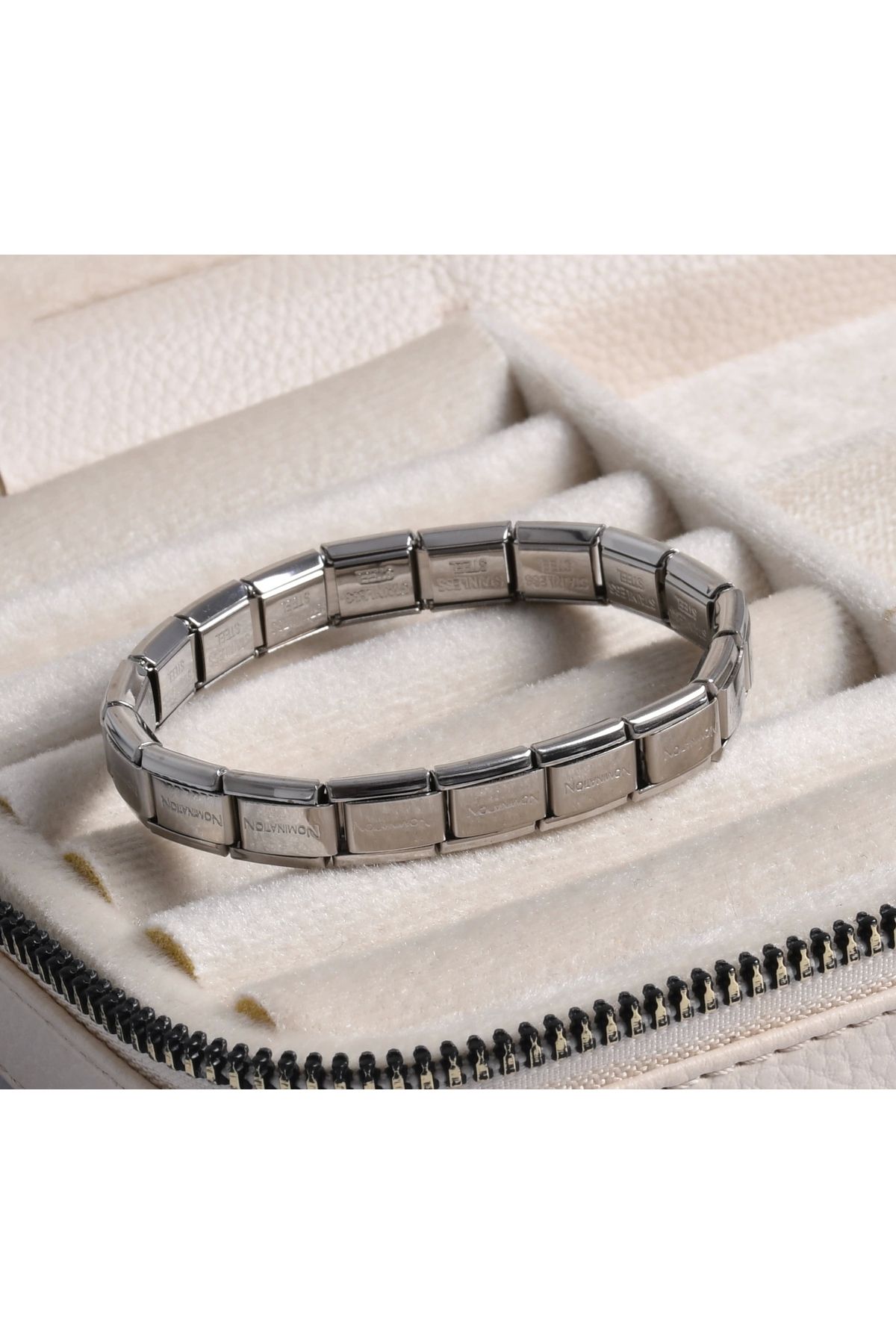 shiva accessorie Çelik Nomi Silver Esnek Bileklik