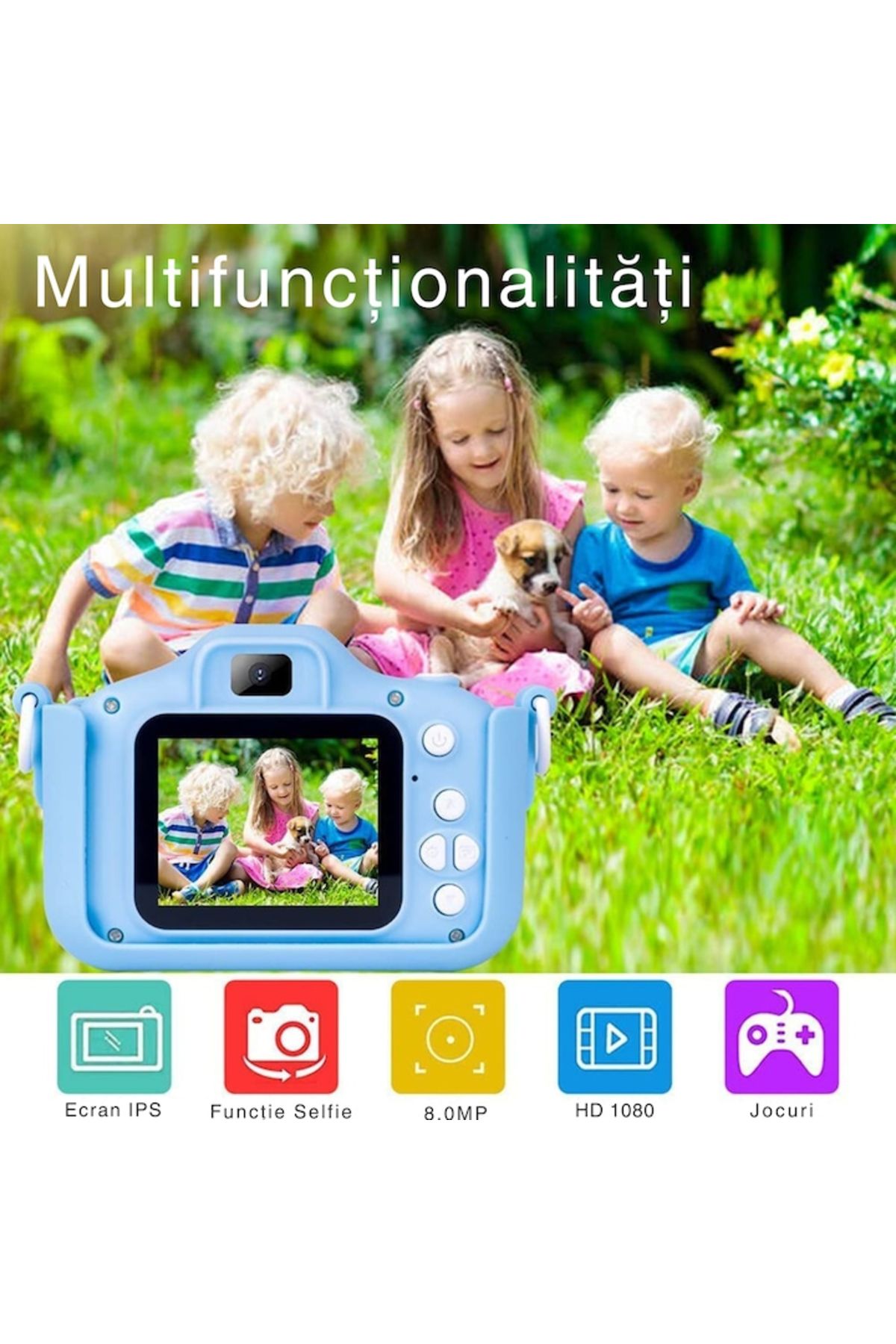 varioshop-VarioShop® Digital Camera for Kids, Dual camera, Multiple effects, Games, 12MP, 1920 x 10 7