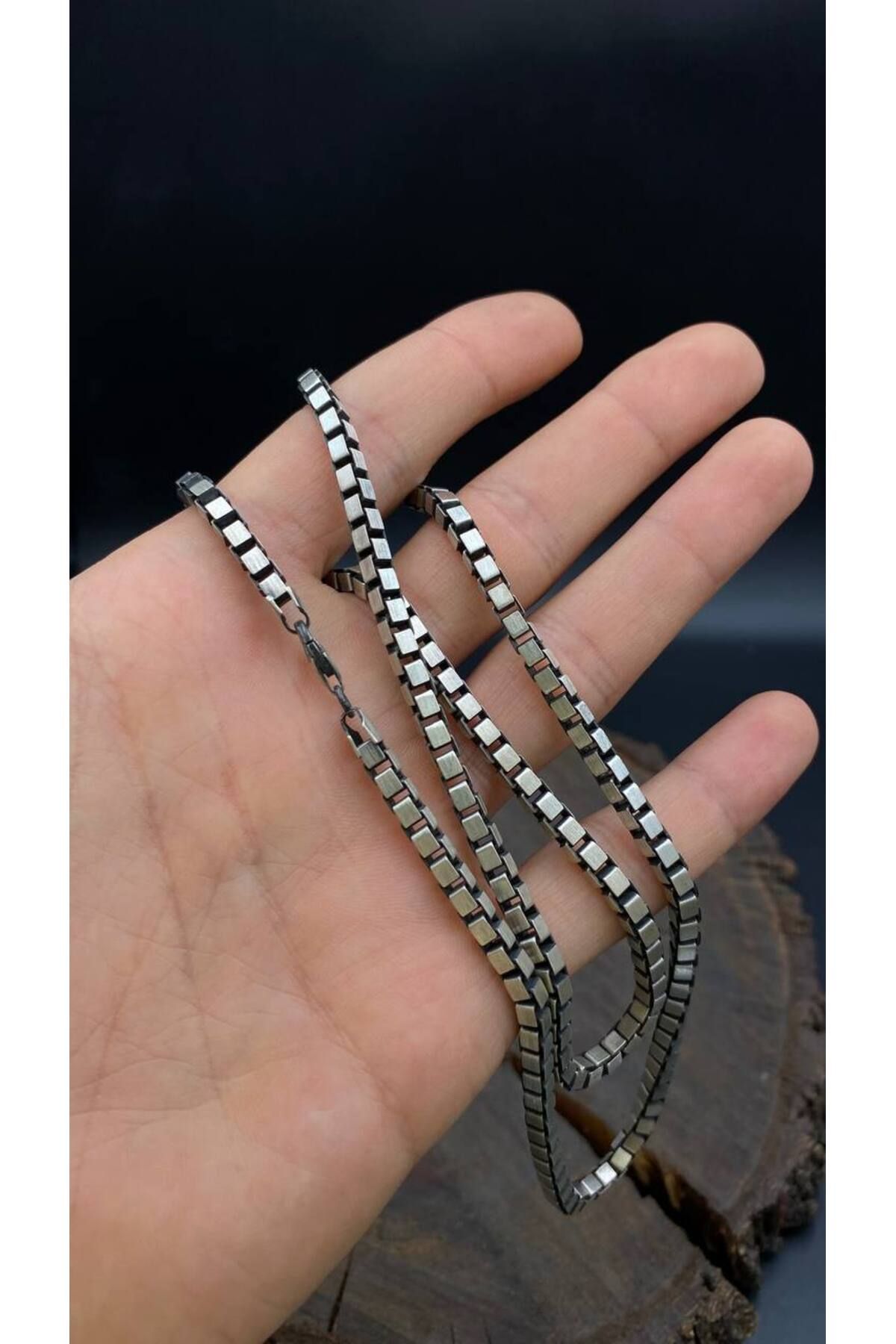 DESİGN OTTOMAN KUYUMCULUK 3.7MM 925 ayar gümüş Erkek İtalyan Zincir