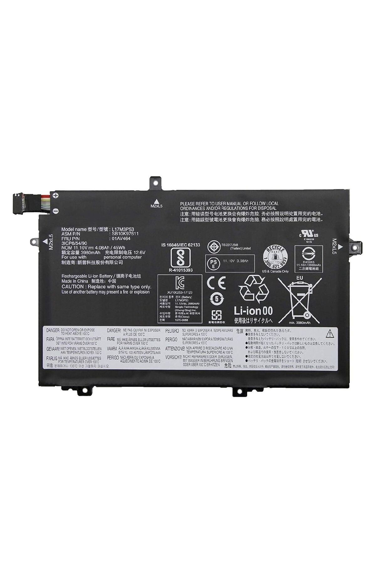 LENOVO ThinkPad L480 L490 L580 L590 L14 L15 Uyumlu Notebook Batarya (4100 mAh 11.1 V) Outlet