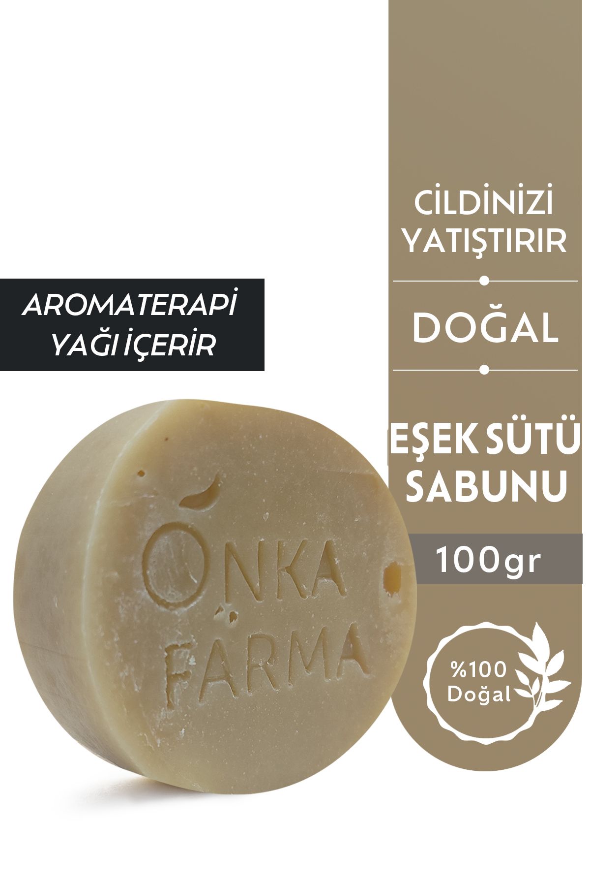 OnkaFarma Onka Farma Eşek Sütü Sabunu Doğal 100 gr Nemlendirici Katı Sabun
