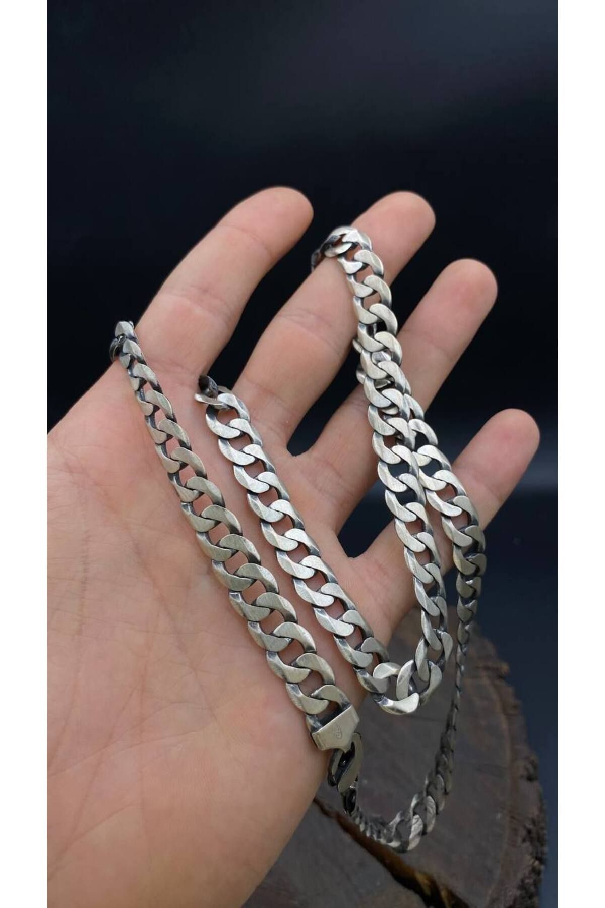 DESİGN OTTOMAN KUYUMCULUK 10MM 925 Ayar Gümüş Erkek İtalyan Zincir