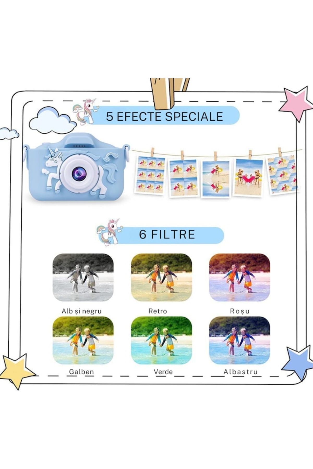 varioshop-VarioShop® Digital Camera for Kids, Dual camera, Multiple effects, Games, 12MP, 1920 x 10 5